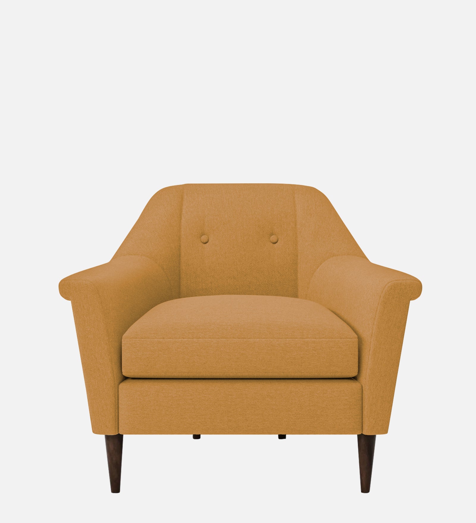 Homer Fabric 1 Seater Sofa In Corn Yellow Colour - Febonic Living