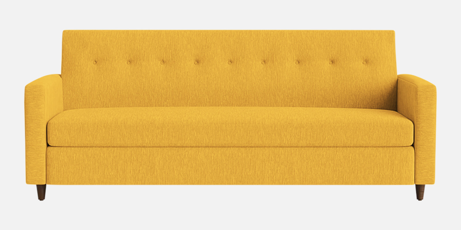 Timon Fabric 2 Seater Sofa In Bold Yellow Colour - Febonic Living