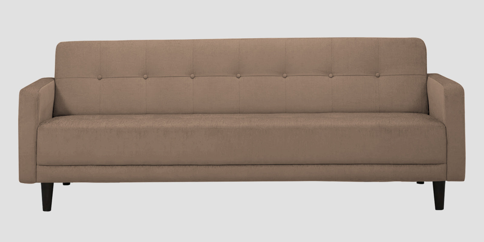 Noha Fabric 3 Seater Sofa In Cookie Beige Colour