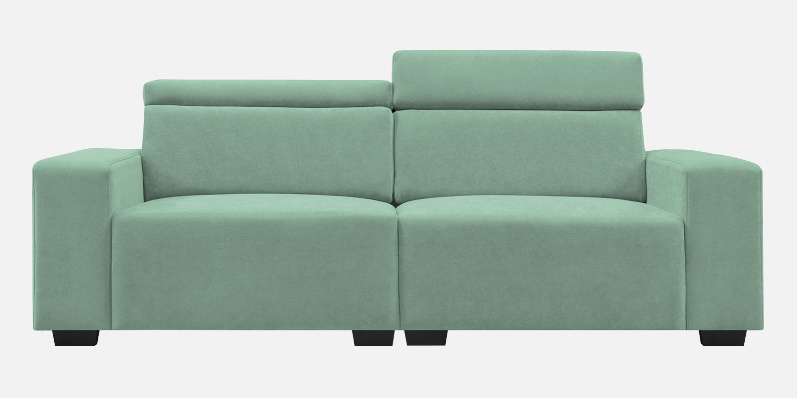 Hiro Fabric 2 Seater Sofa In Mist Blue Colour - Febonic Living
