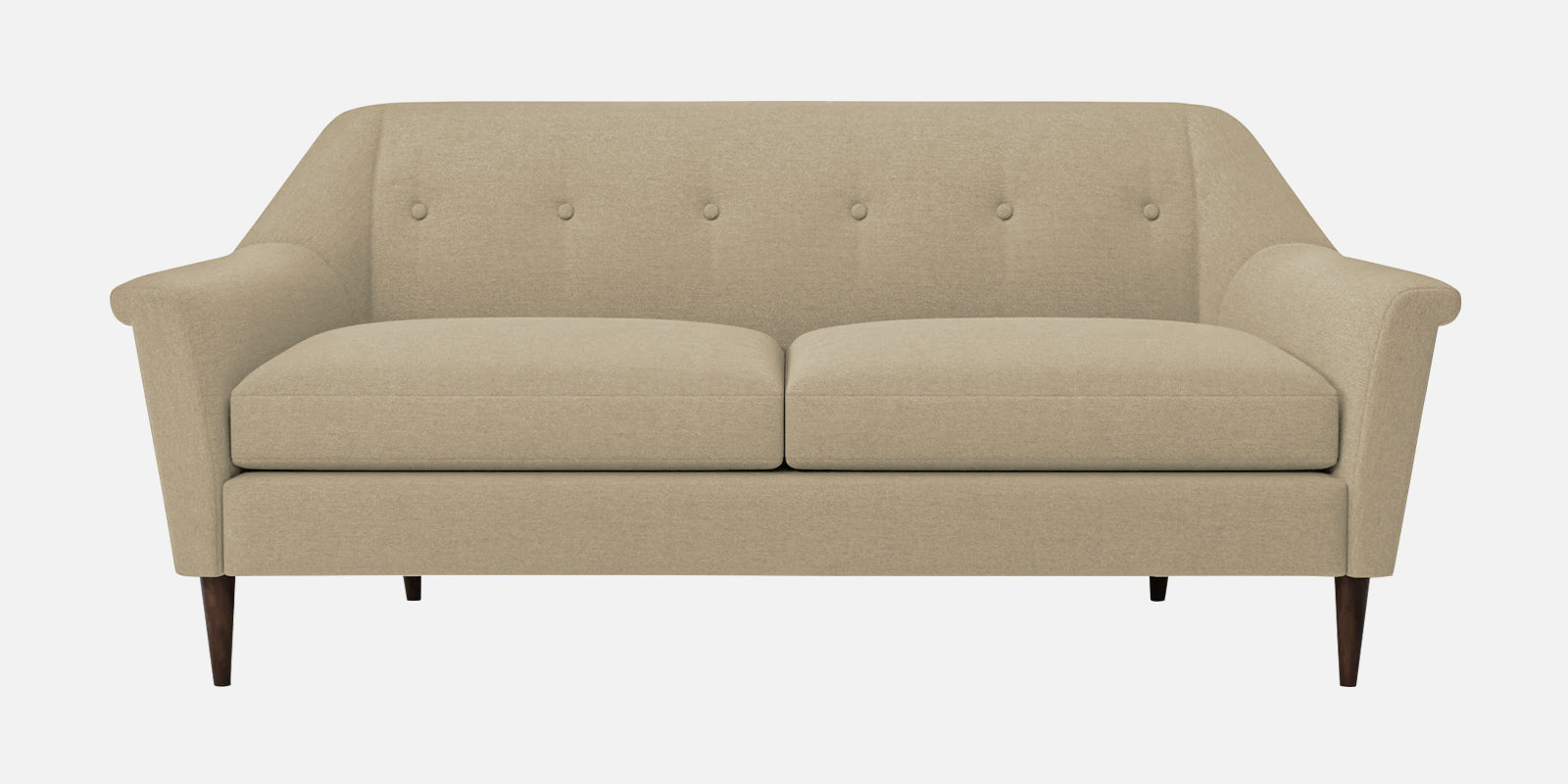 Homer Fabric 3 Seater Sofa In Honey Beige Colour - Febonic Living
