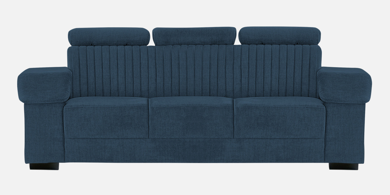 Draco Fabric 3 Seater Sofa In Light Blue Colour - Febonic Living