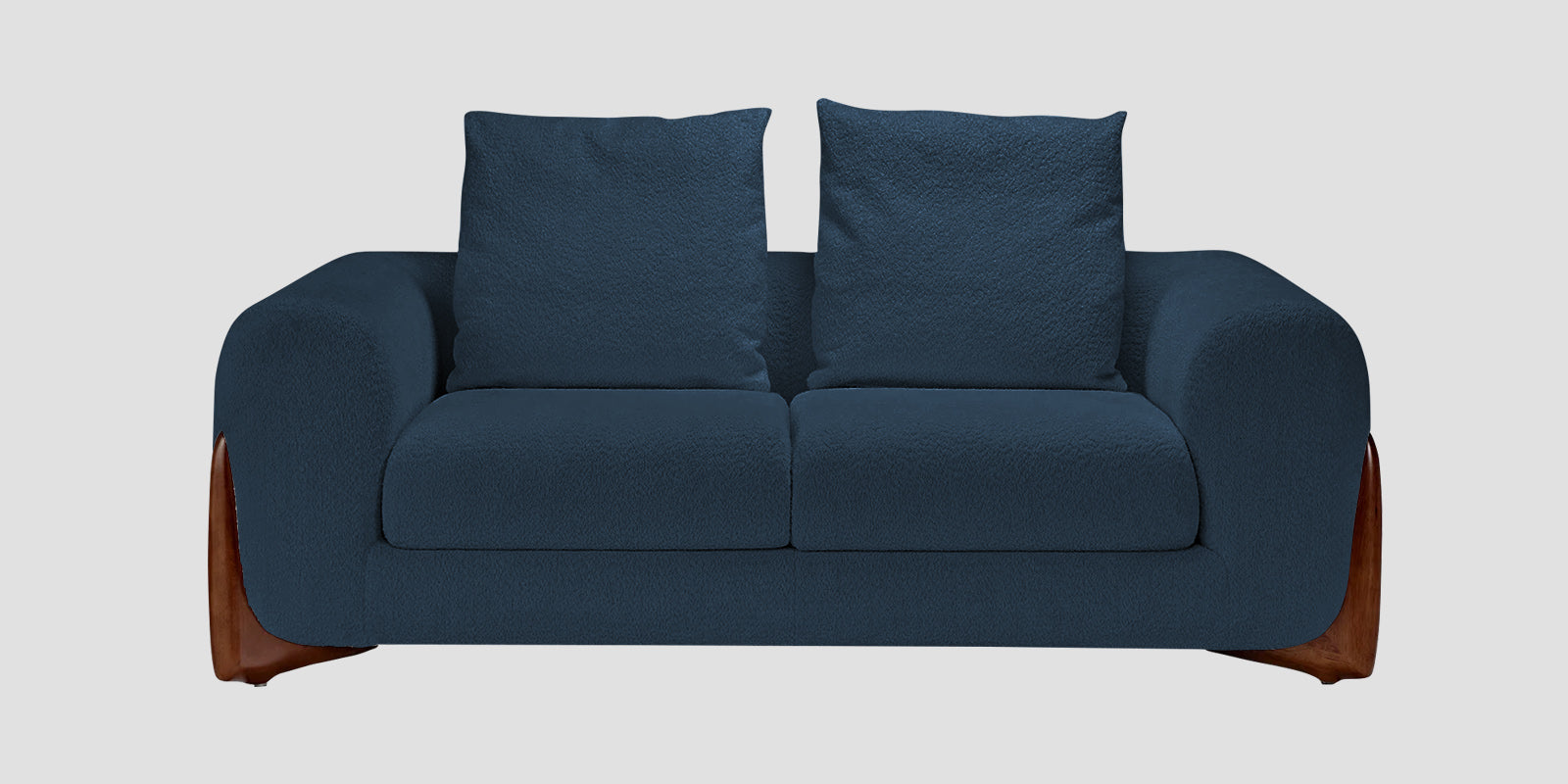 Boko Boucle 2 Seater Sofa In Classic Blue Colour - Febonic Living