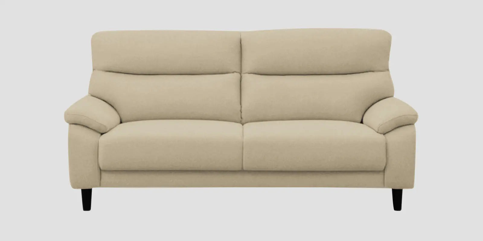 Zibby Fabric 2 Seater Sofa In Cotton Beige Colour Febonic Living
