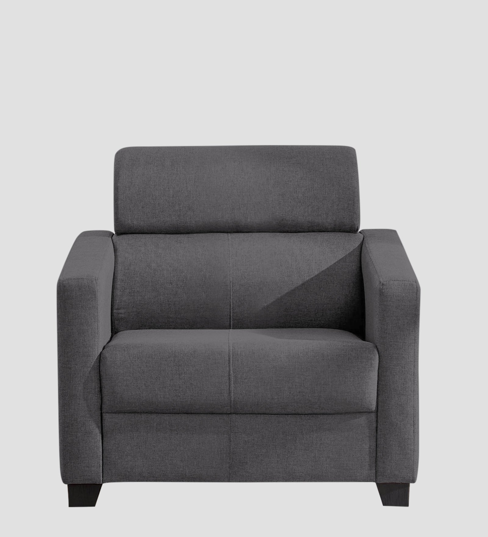 Devo Fabric 1 Seater Sofa In Sudo Grey Colour - Febonic Living