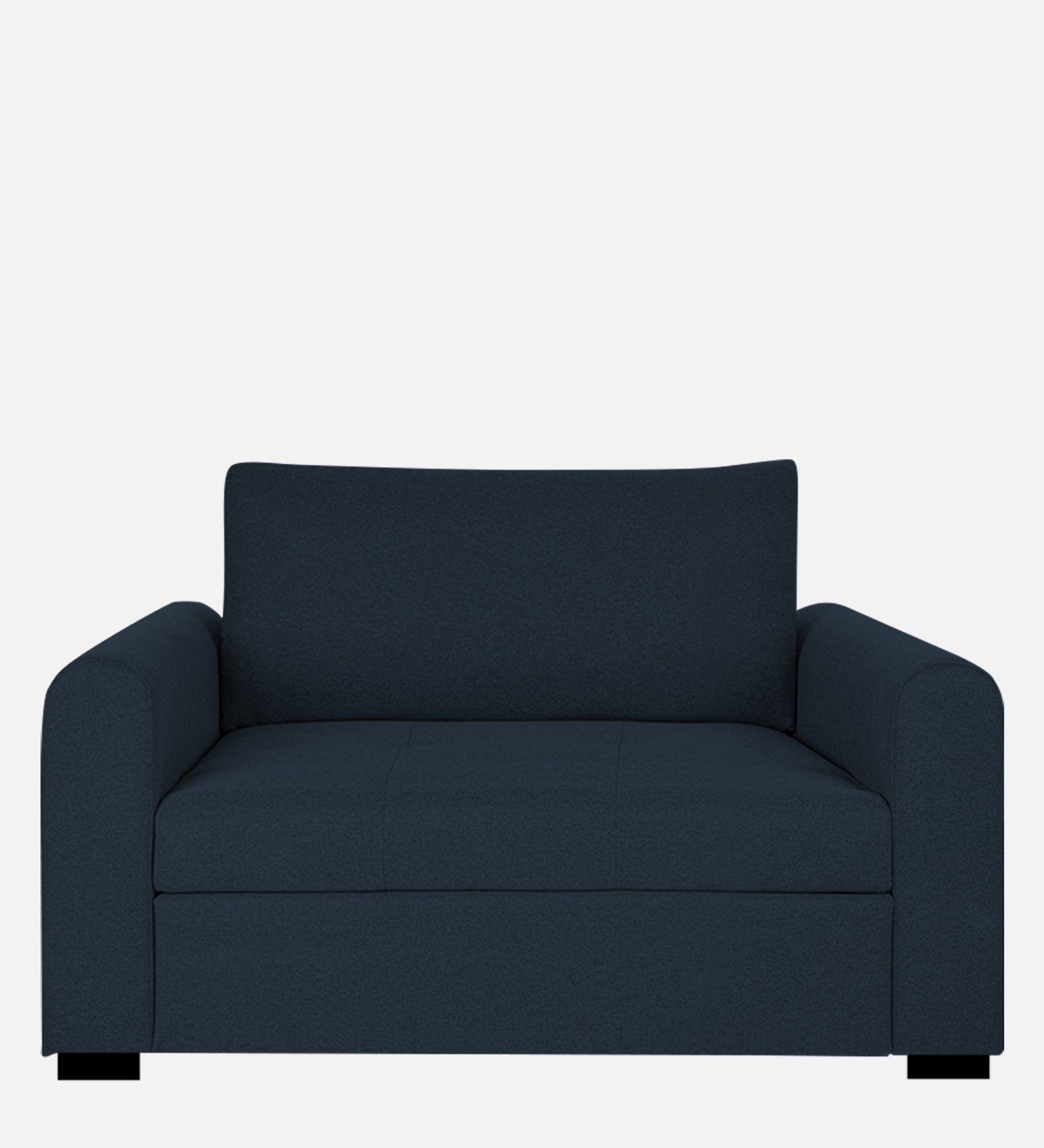 Sigma Fabric 1 Seater Sofa In Denim Blue Colour - Febonic Living
