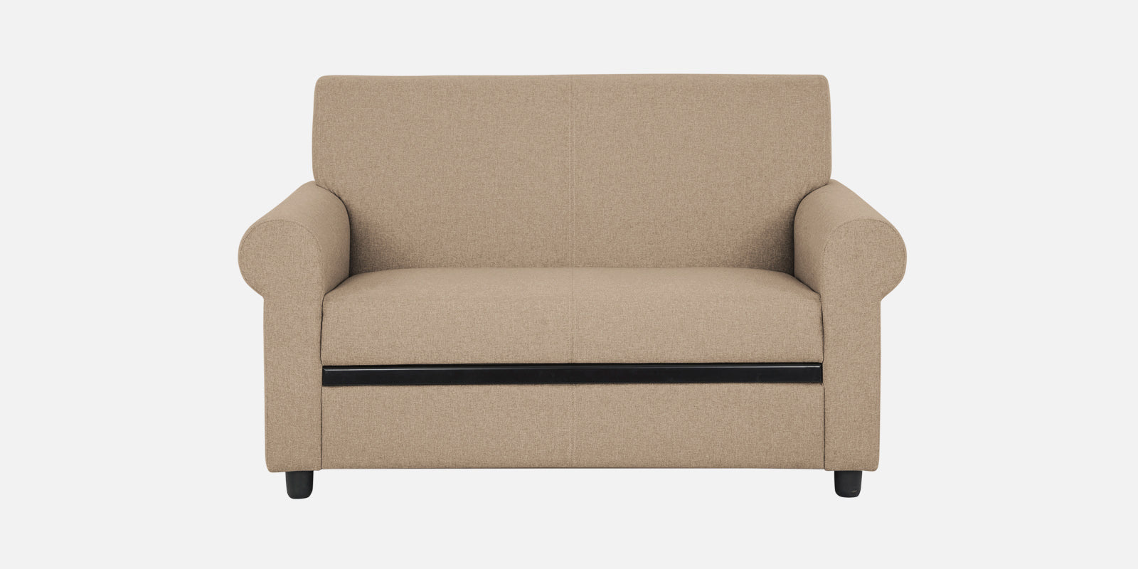 Ribby Fabric 2 Seater Sofa In Olive Beige Colour - Febonic Living