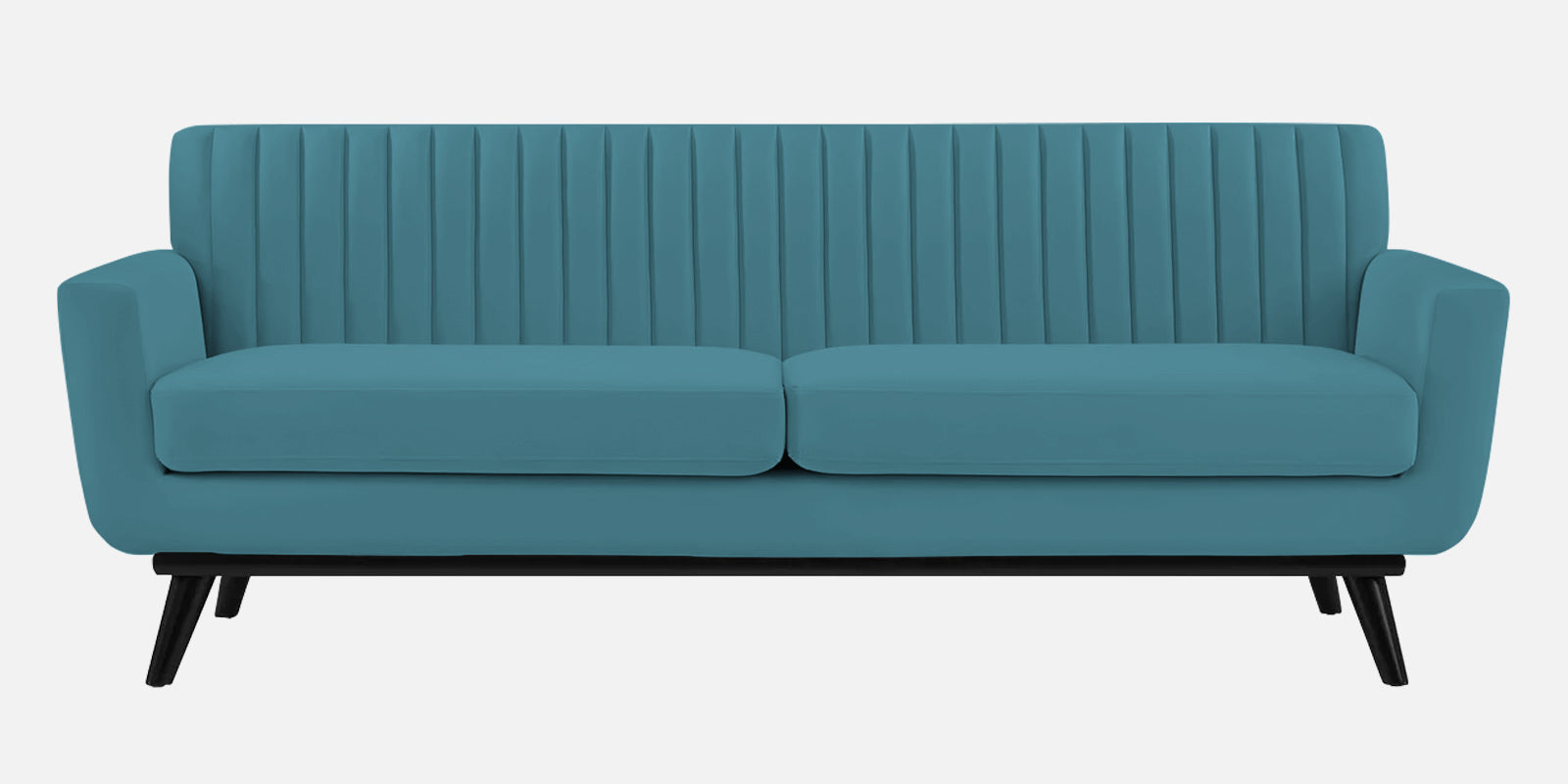 Tucker Velvet 3 Seater Sofa In Aqua Blue Colour - Febonic Living