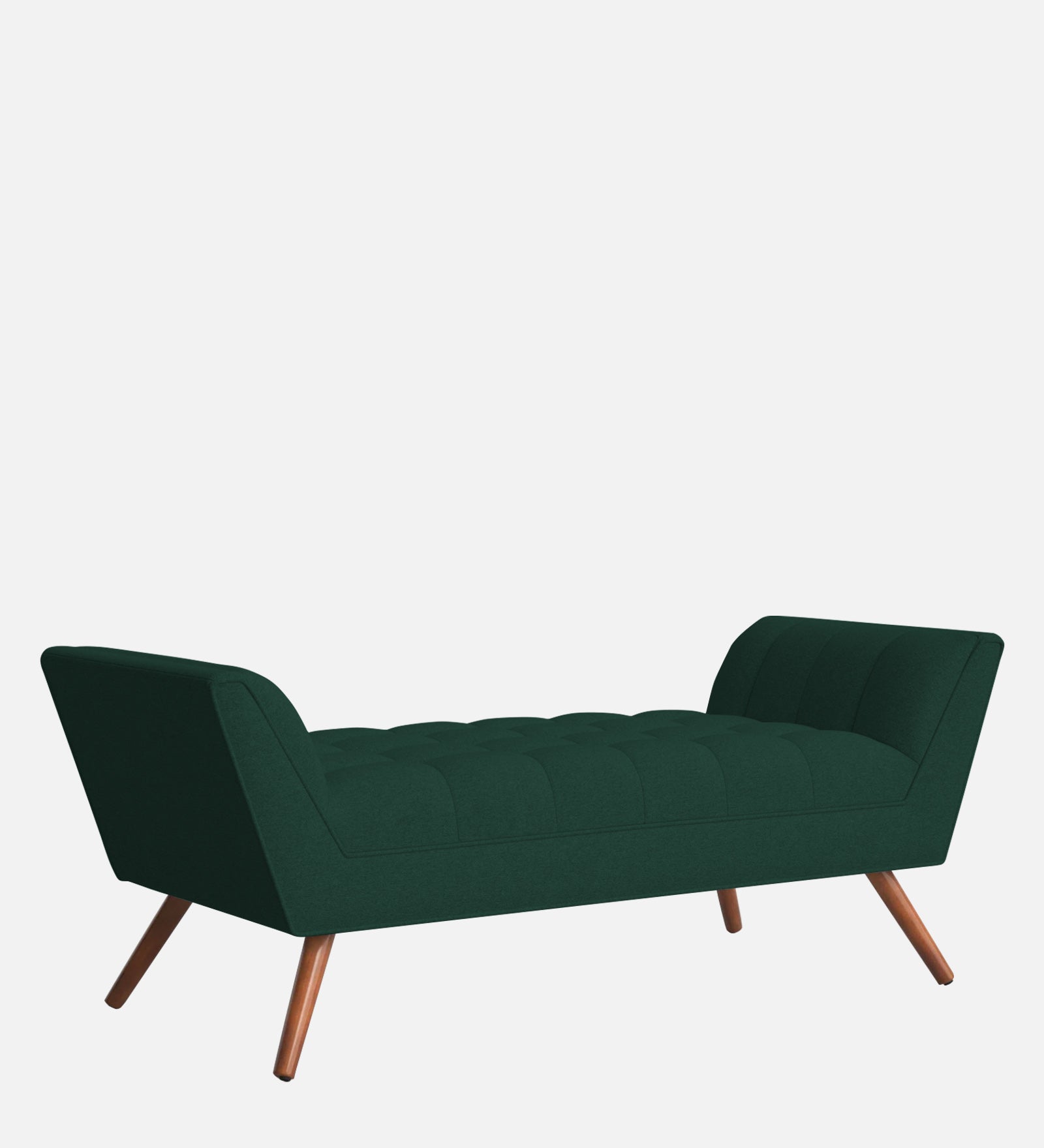 Cartes Velvet Bench In Forest Green Colour - Febonic Living
