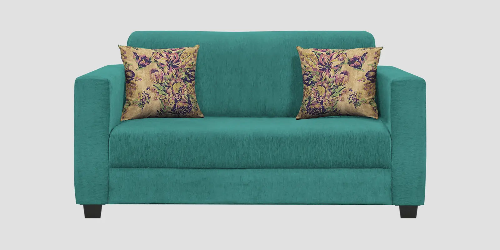 Lipu Fabric 2 Seater Sofa In Sea Green Colour Febonic Living