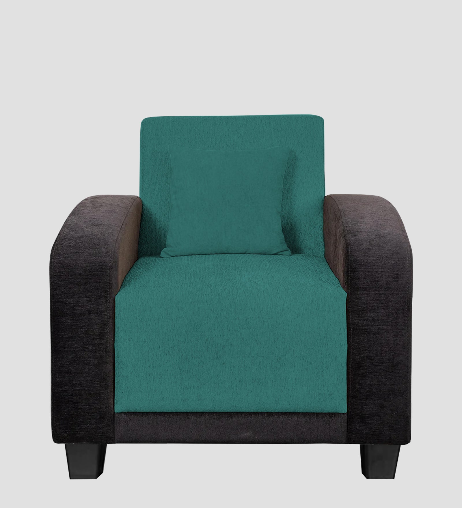 Alex Fabric 1 Seater Sofa In Sea Green Colour - Febonic Living