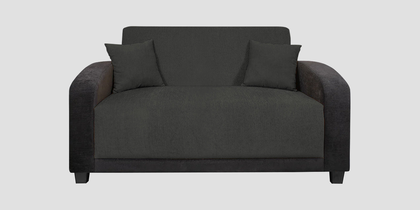 Alex Fabric 2 Seater Sofa In Charcoal Grey Colour - Febonic Living