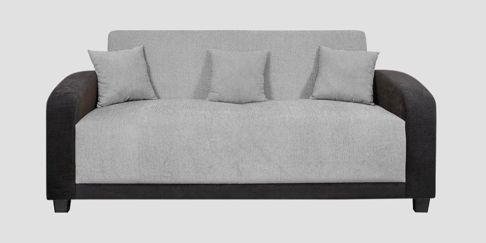 Alex Fabric 3 Seater Sofa In Lit Grey Colour - Febonic Living
