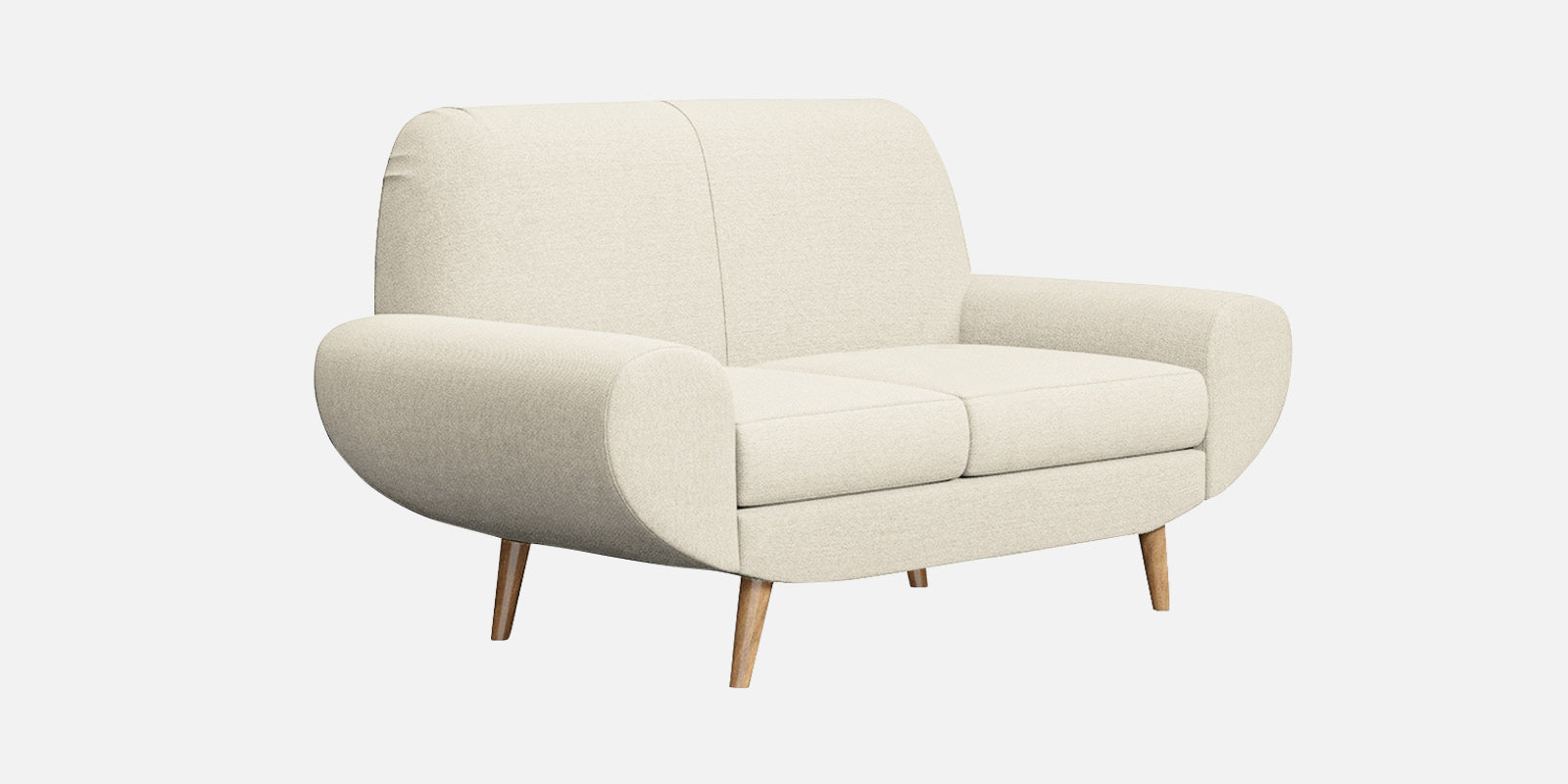 Jessy Fabric 2 Seater Sofa In Ivory Cream Colour - Febonic Living