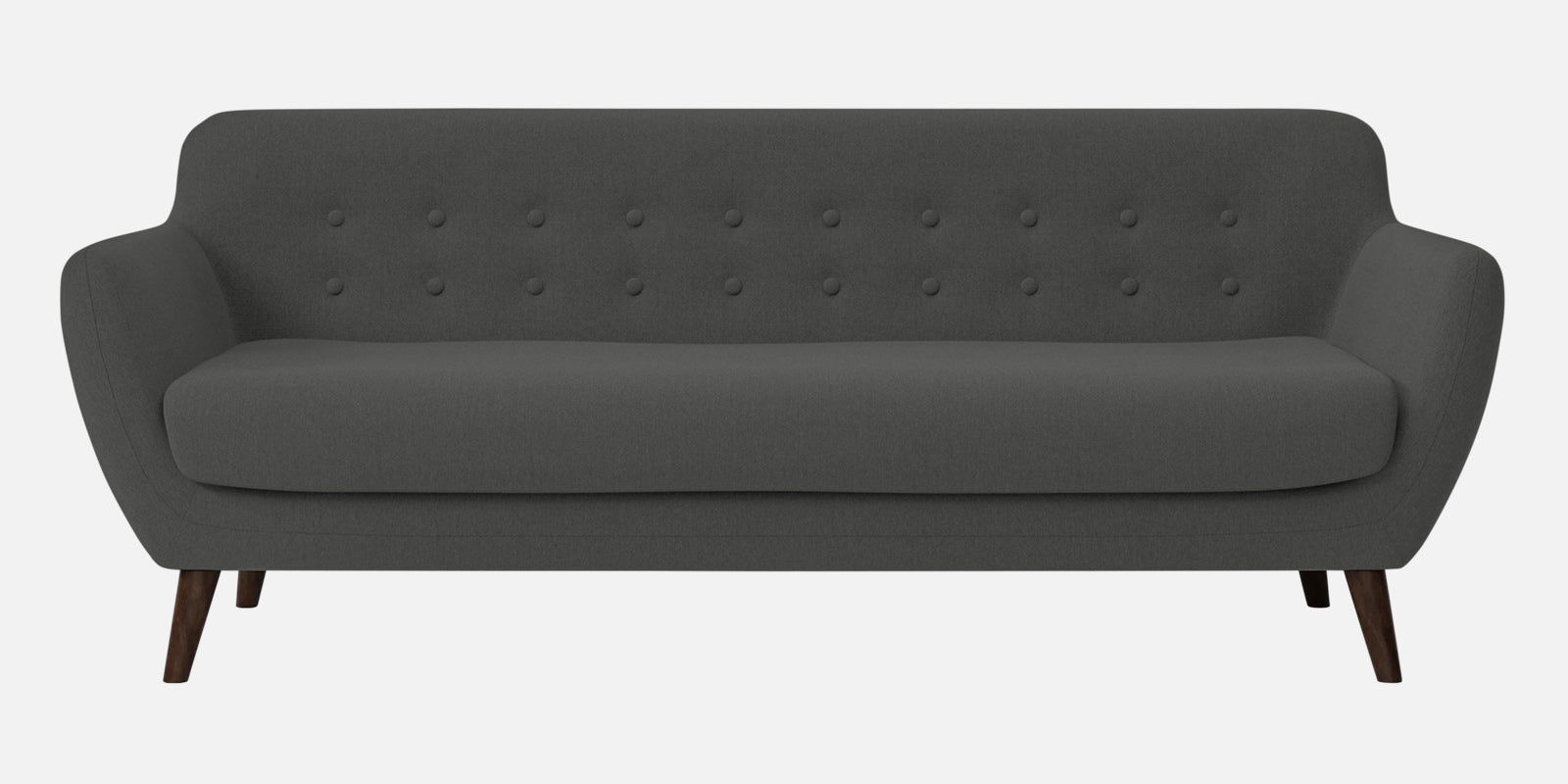 Goofy Fabric 3 Seater Sofa In Stone Grey Colour - Febonic Living