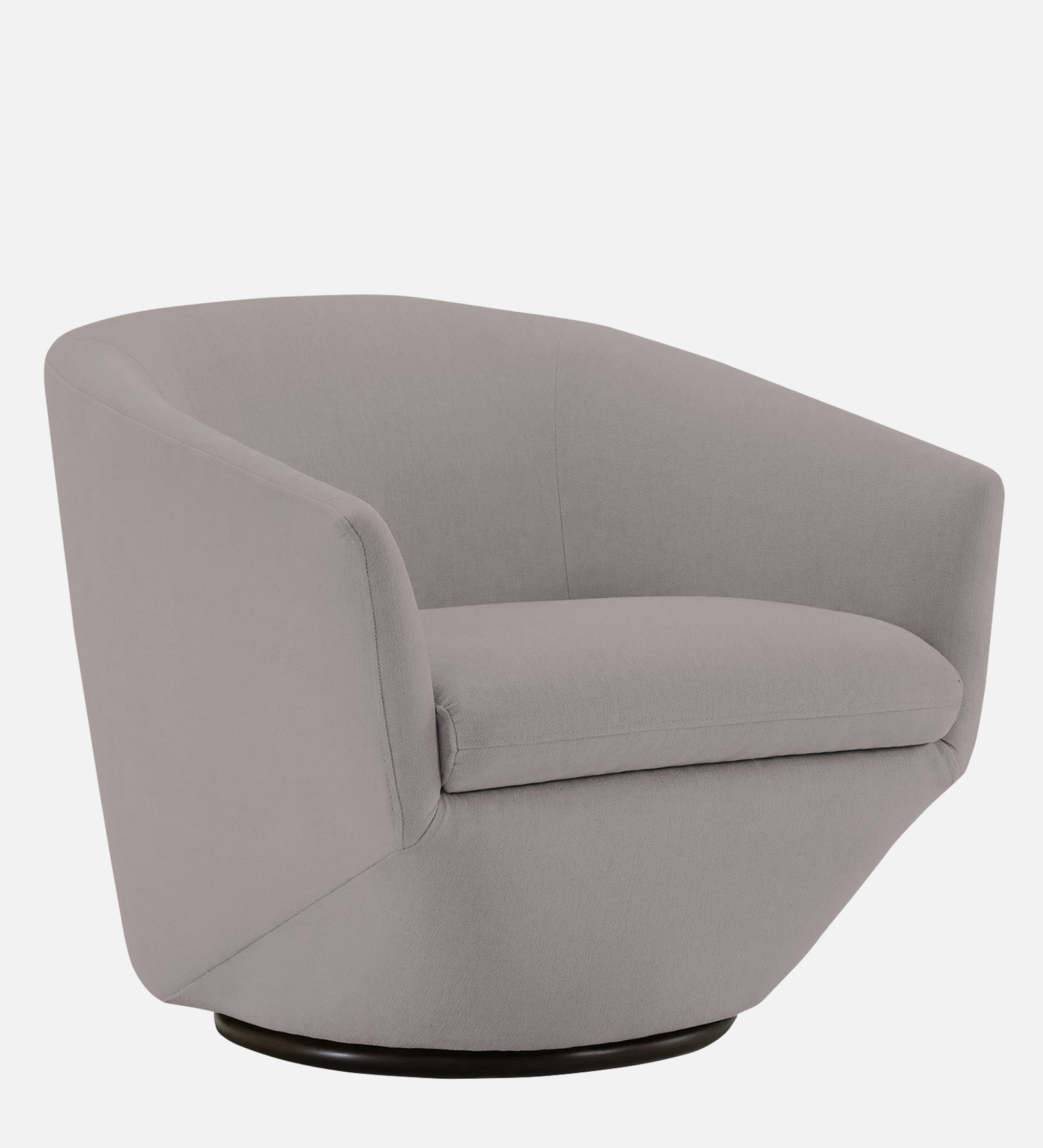 Haddie Velvet Swivel Chair In Pearl Grey Colour - Febonic Living