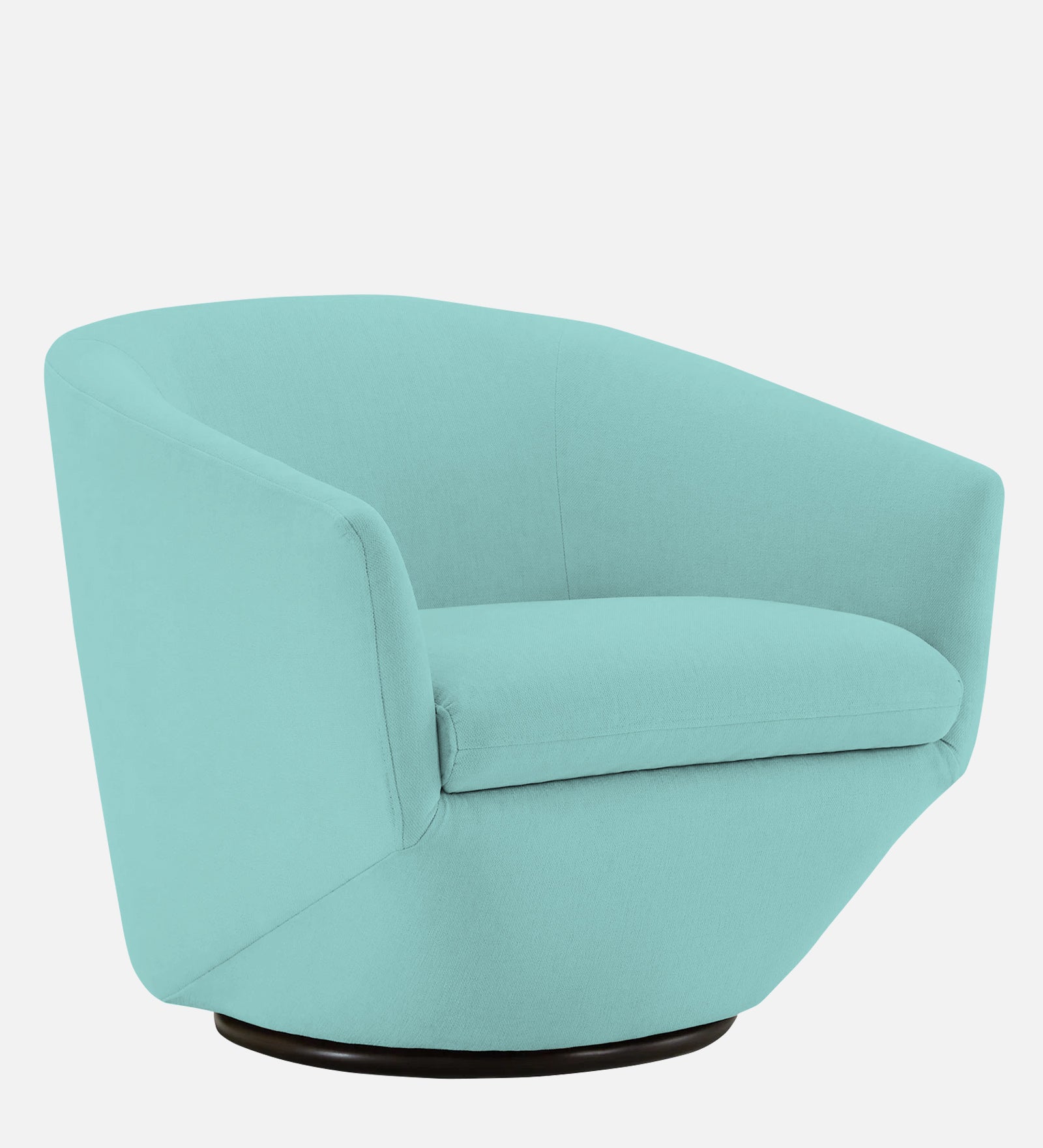 Haddie Velvet Swivel Chair In Barmunda Aqua Colour - Febonic Living