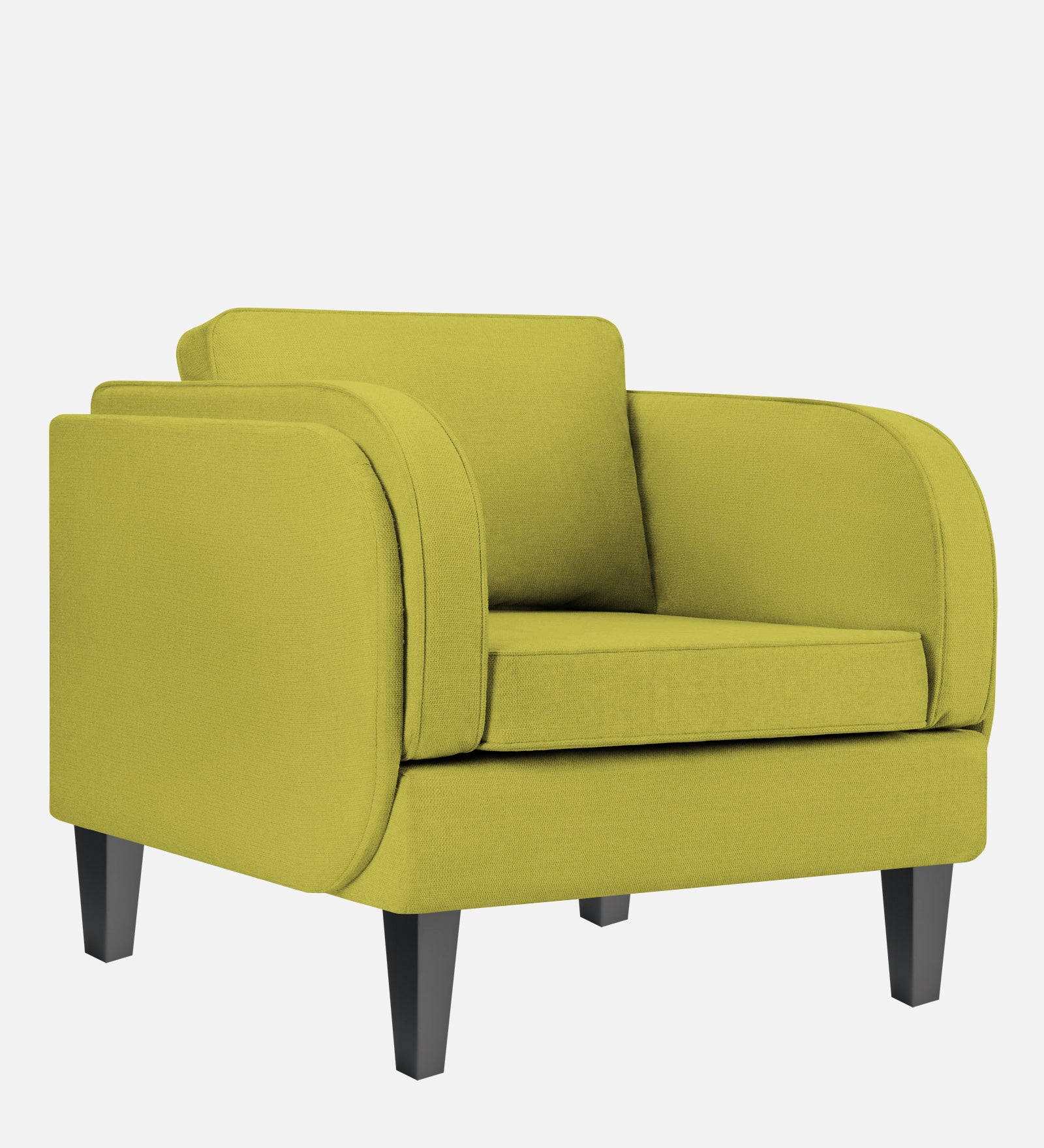 Siddy Fabric 1 Seater Sofa In Parrot Green Colour - Febonic Living