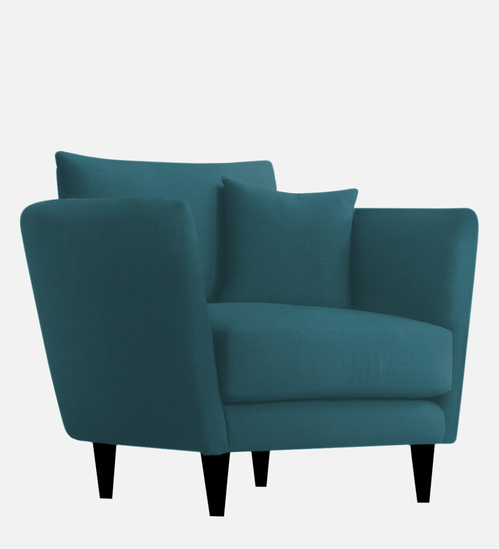 Norway Velvet 1 Seater Sofa In Arabian Green Colour - Febonic Living