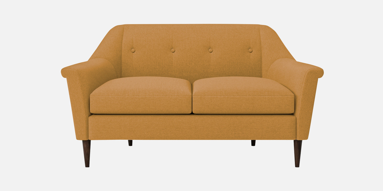Homer Fabric 2 Seater Sofa In Corn Yellow Colour - Febonic Living
