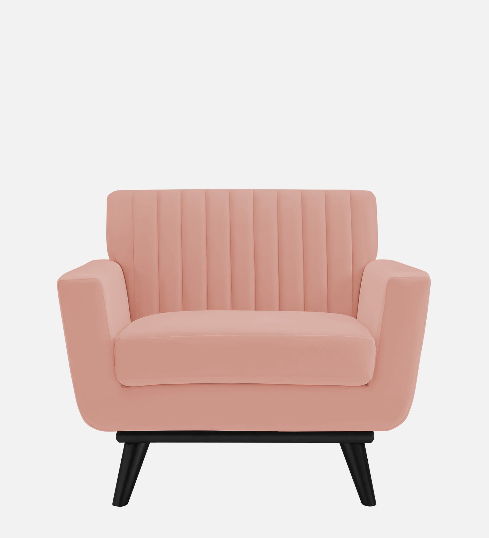 Tucker Velvet 1 Seater Sofa In Blush Pink Colour - Febonic Living