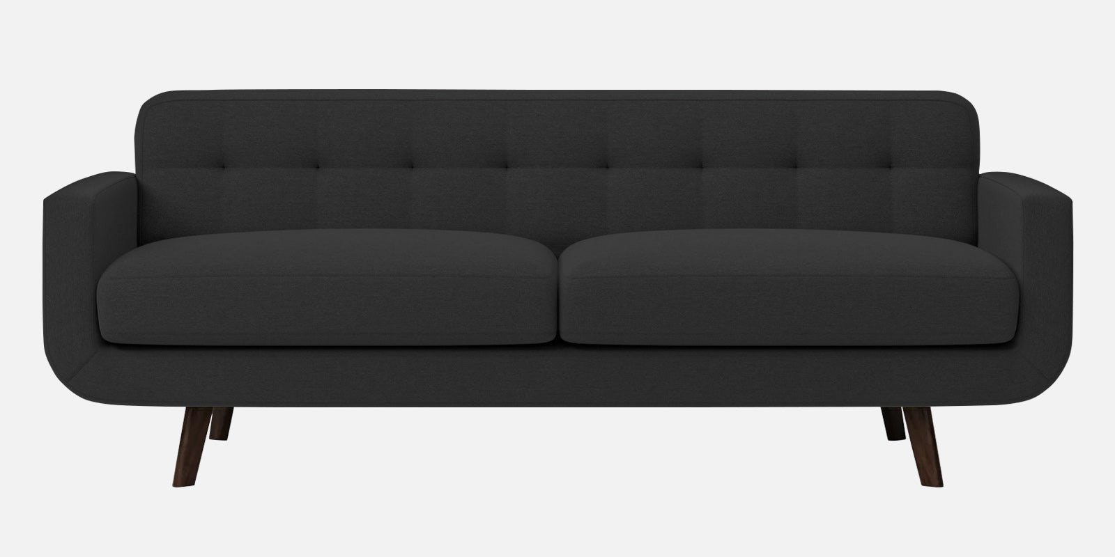Marsela Fabric 3 Seater Sofa In Bitter Black Colour - Febonic Living