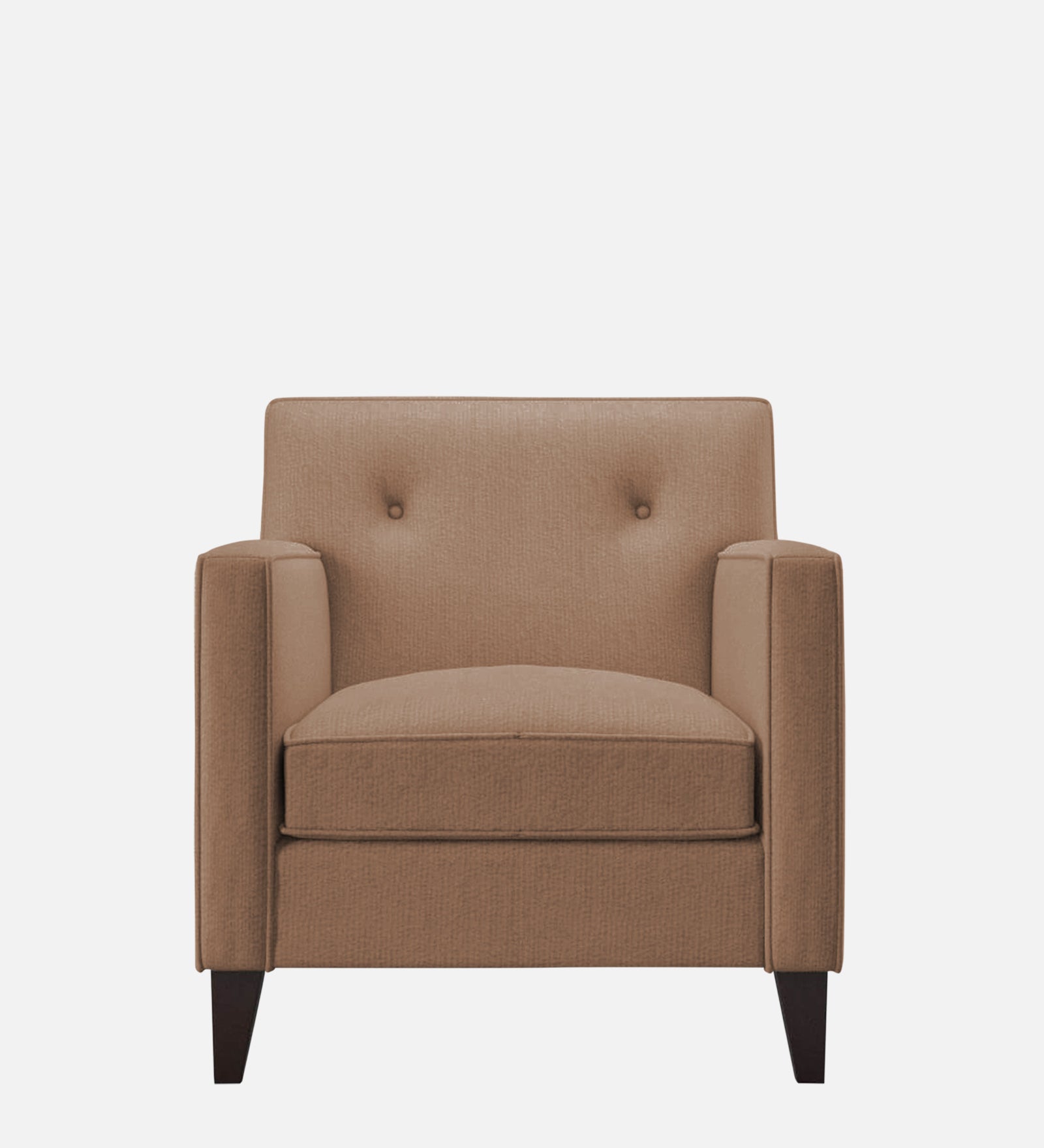 Miller Fabric 1 Seater Sofa In Cosmic Beige Colour - Febonic Living