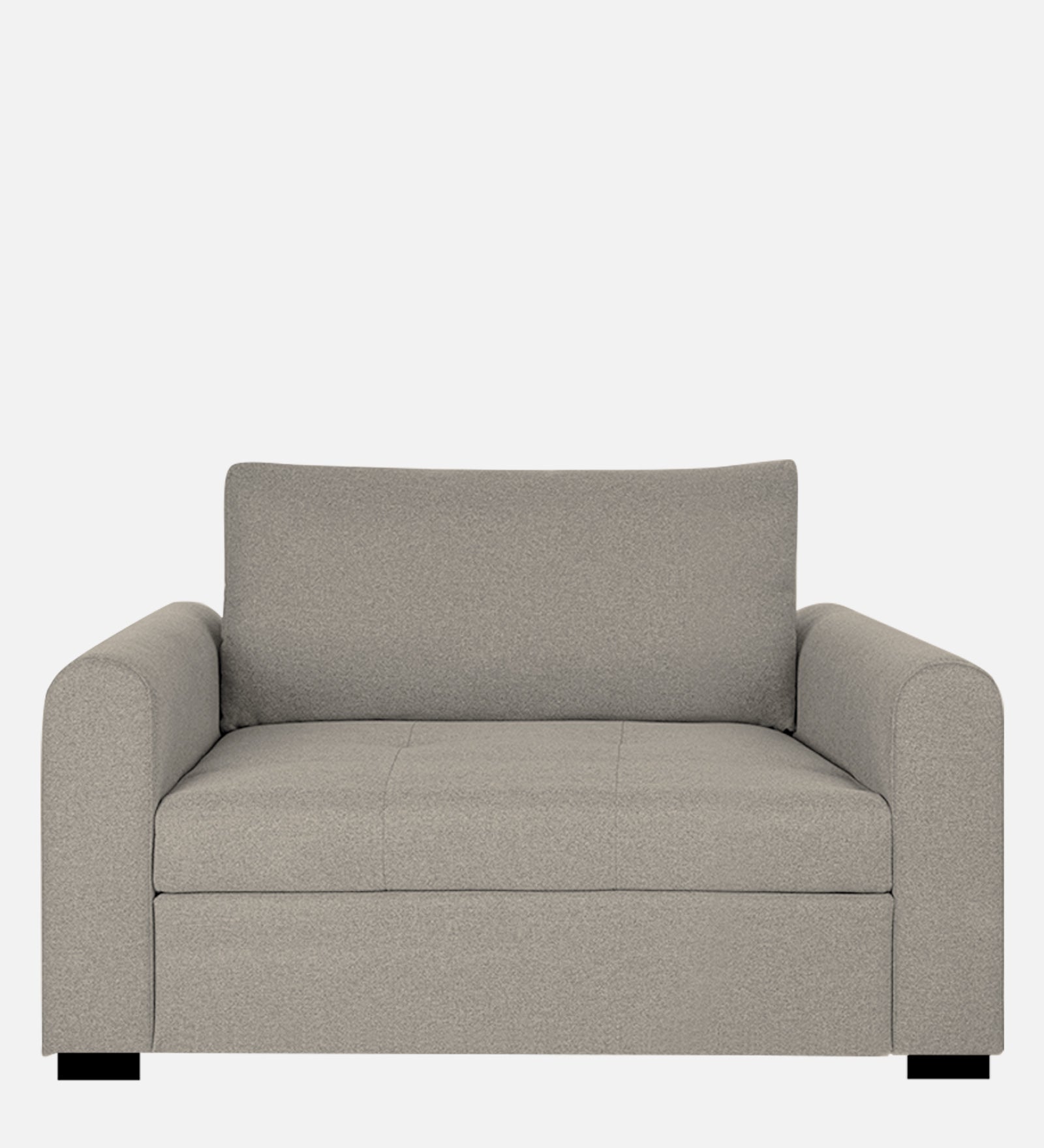 Sigma Fabric 1 Seater Sofa In Ash Grey Colour - Febonic Living