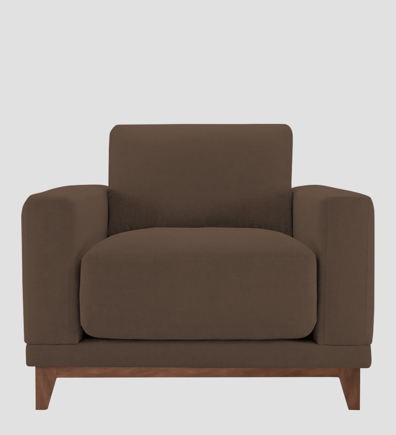 Esha Fabric 1 Seater Sofa In Rosy Brown Colour - Febonic Living