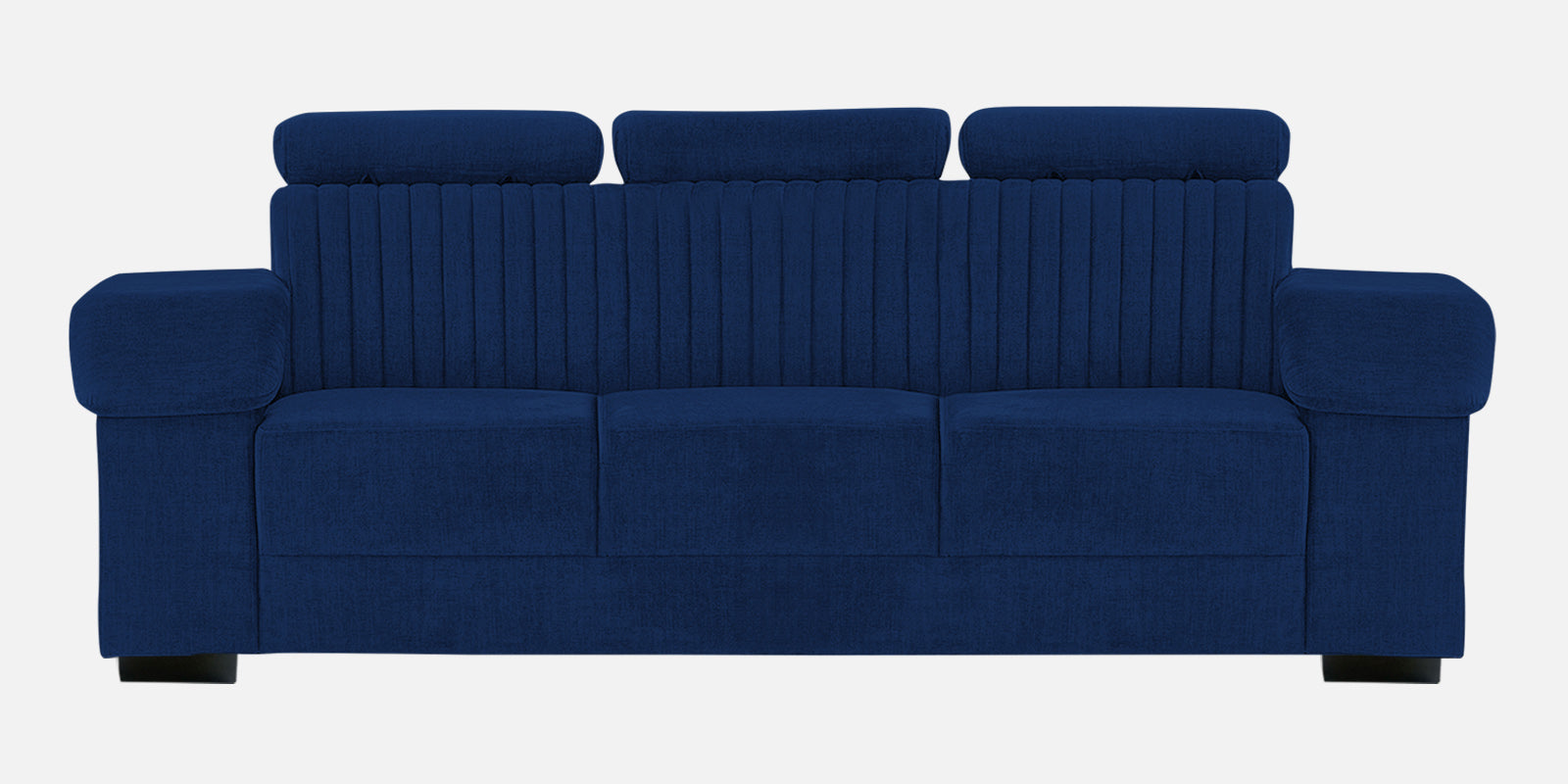 Draco Fabric 3 Seater Sofa In Royal Blue Colour - Febonic Living
