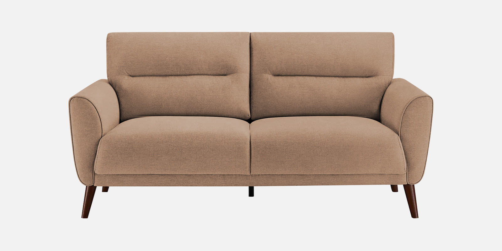 Castro Fabric 2 Seater Sofa In Cosmic Beige Colour - Febonic Living