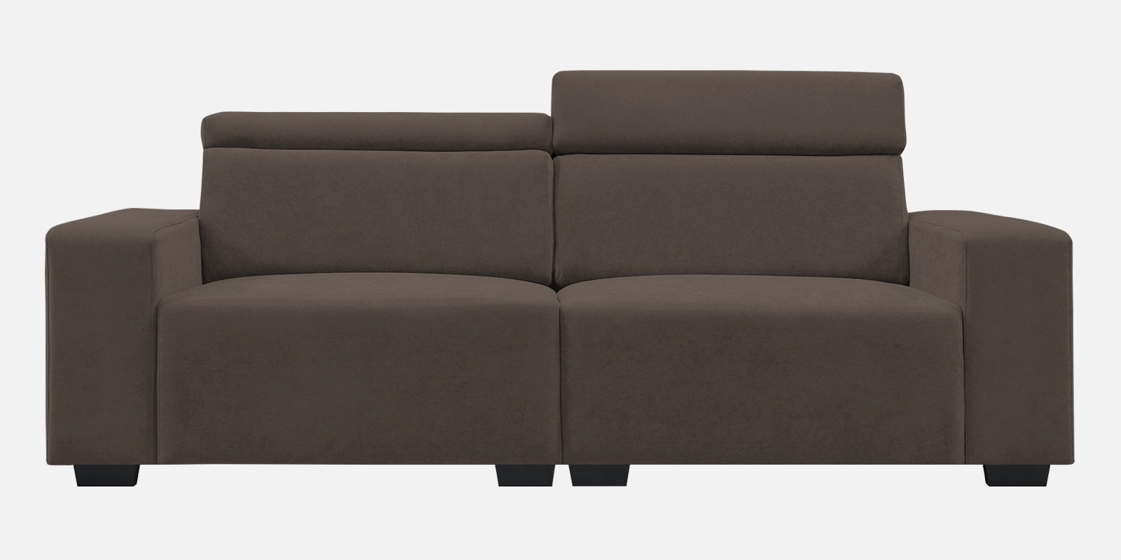 Hiro Fabric 2 Seater Sofa In Lito Brown Colour - Febonic Living