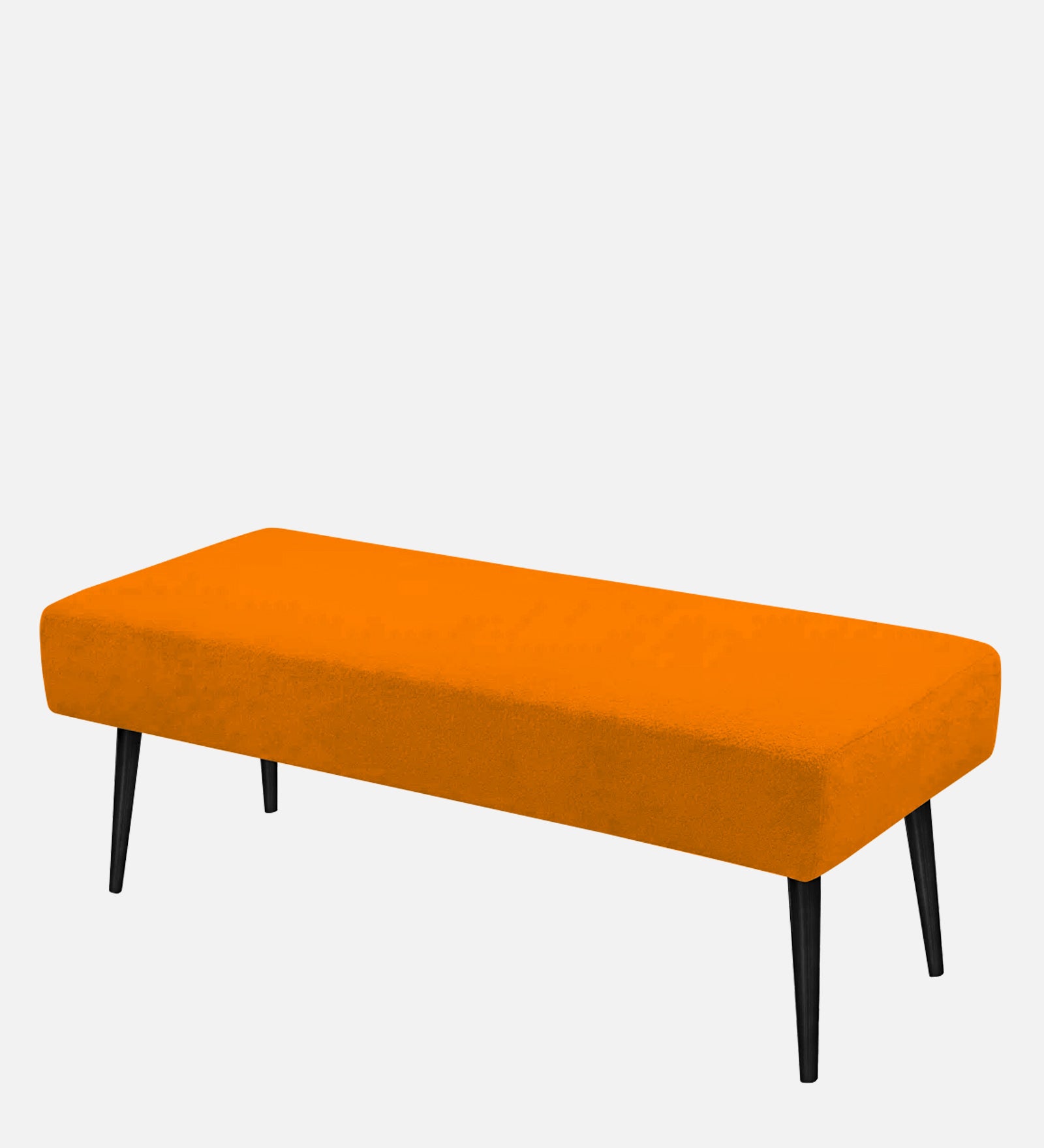 Orbit Fabric Bench In Vivid Orange Colour - Febonic Living