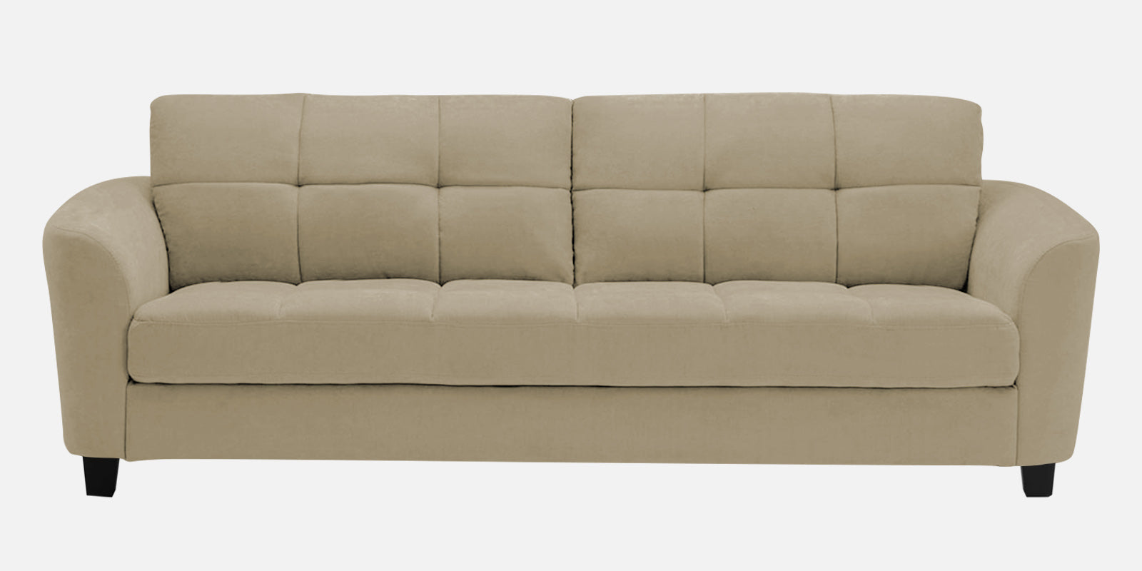 Mulan Fabric 3 Seater Sofa In Honey Beige Colour - Febonic Living