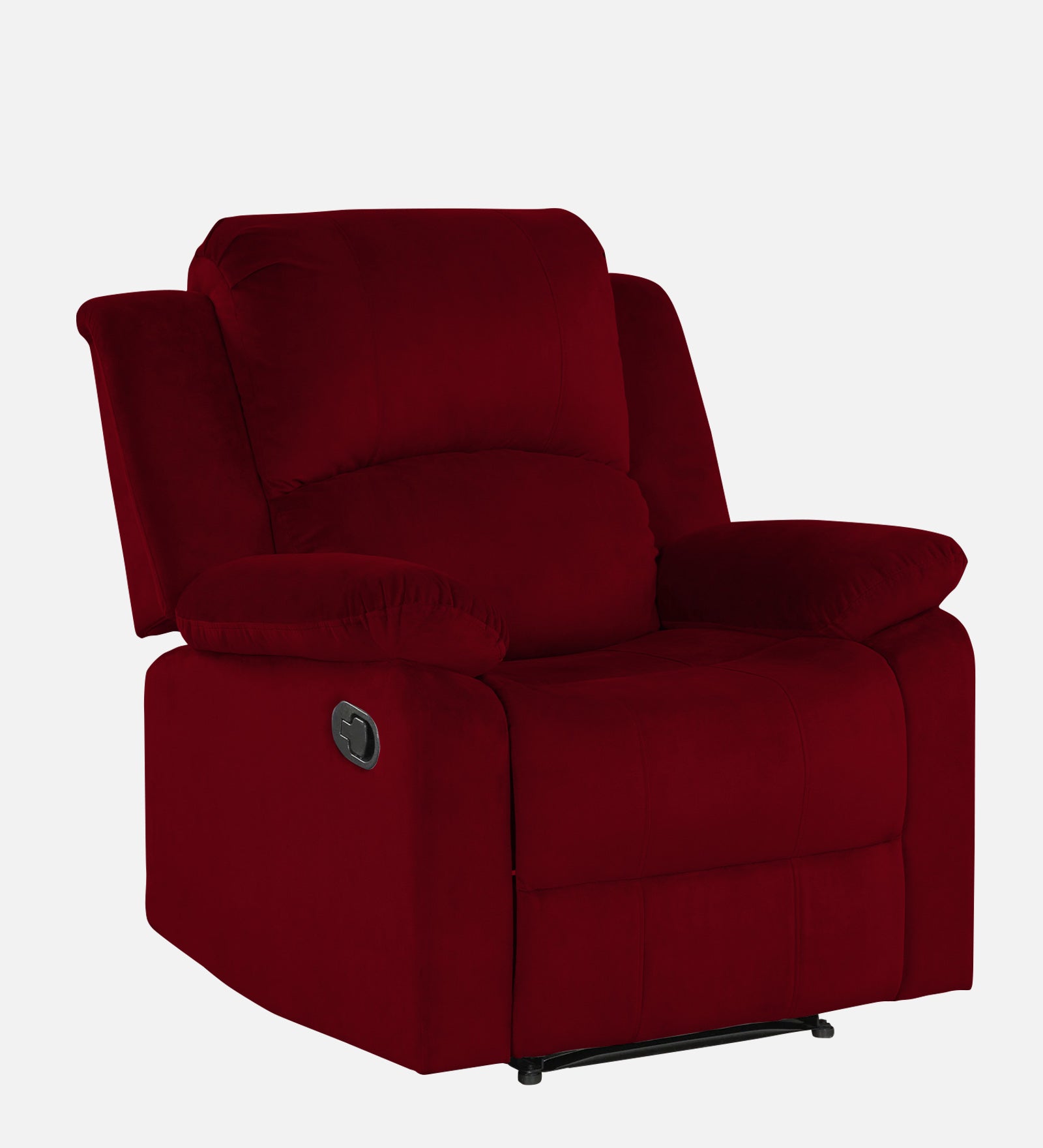 Lexi Fabric 1 Seater Motorized Recliner In cherry red Colour - Febonic Living
