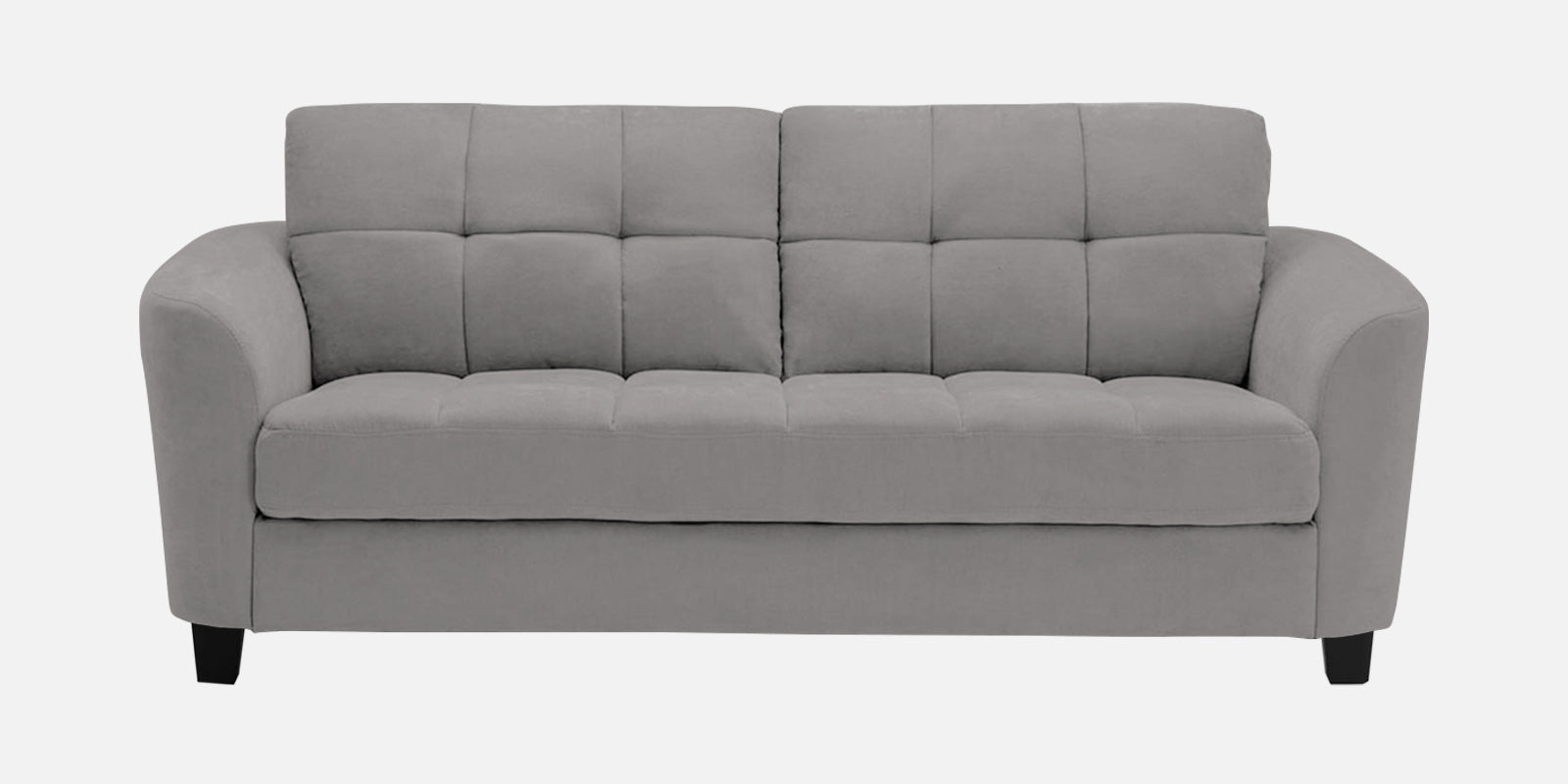 Mulan Fabric 2 Seater Sofa In Silver Grey Colour - Febonic Living