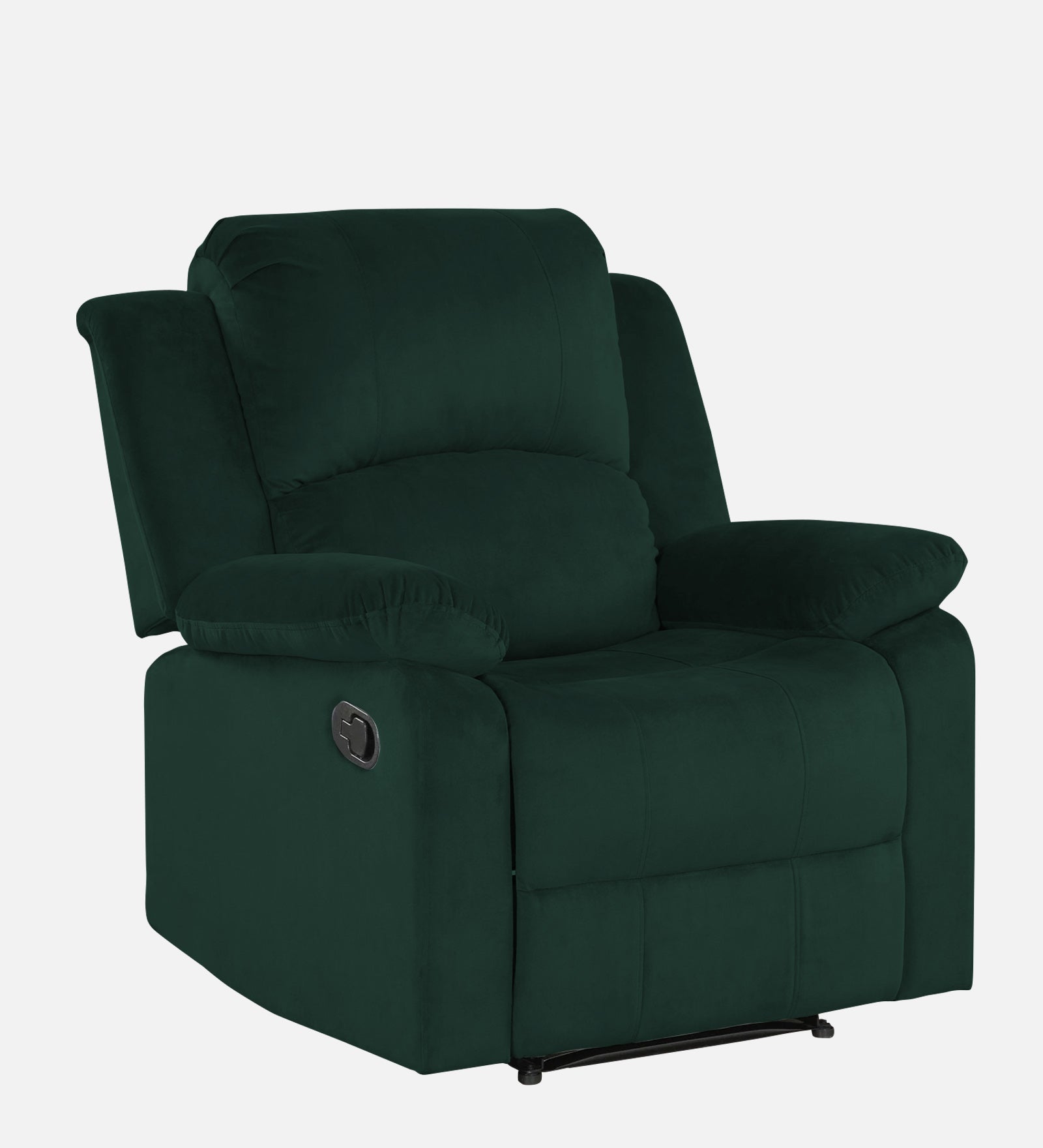 Lexi Fabric 1 Seater Motorized Recliner In Forest Green Colour - Febonic Living