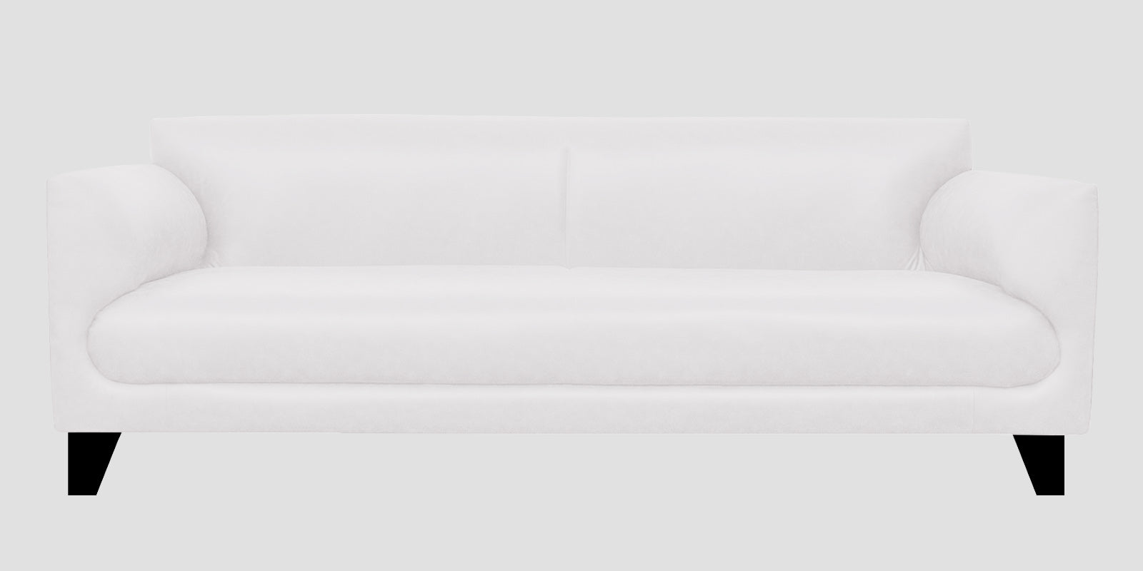 Convi Leatherette 3 Seater Sofa In Cream White Colour - Febonic Living