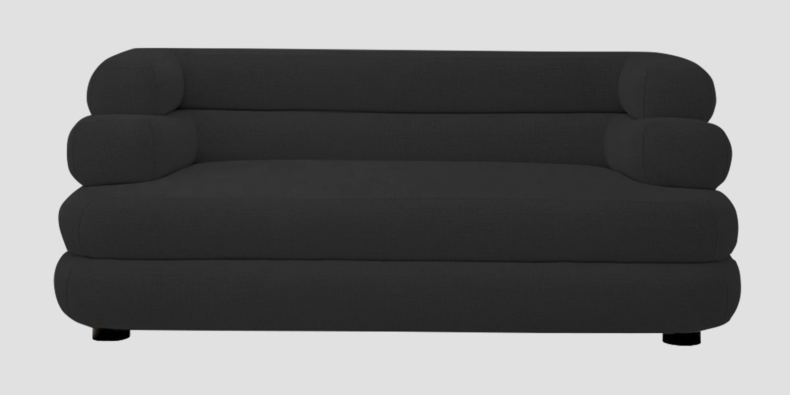 Wener Fabric 2 Seater Sofa In Bitter Black Colour - Febonic Living