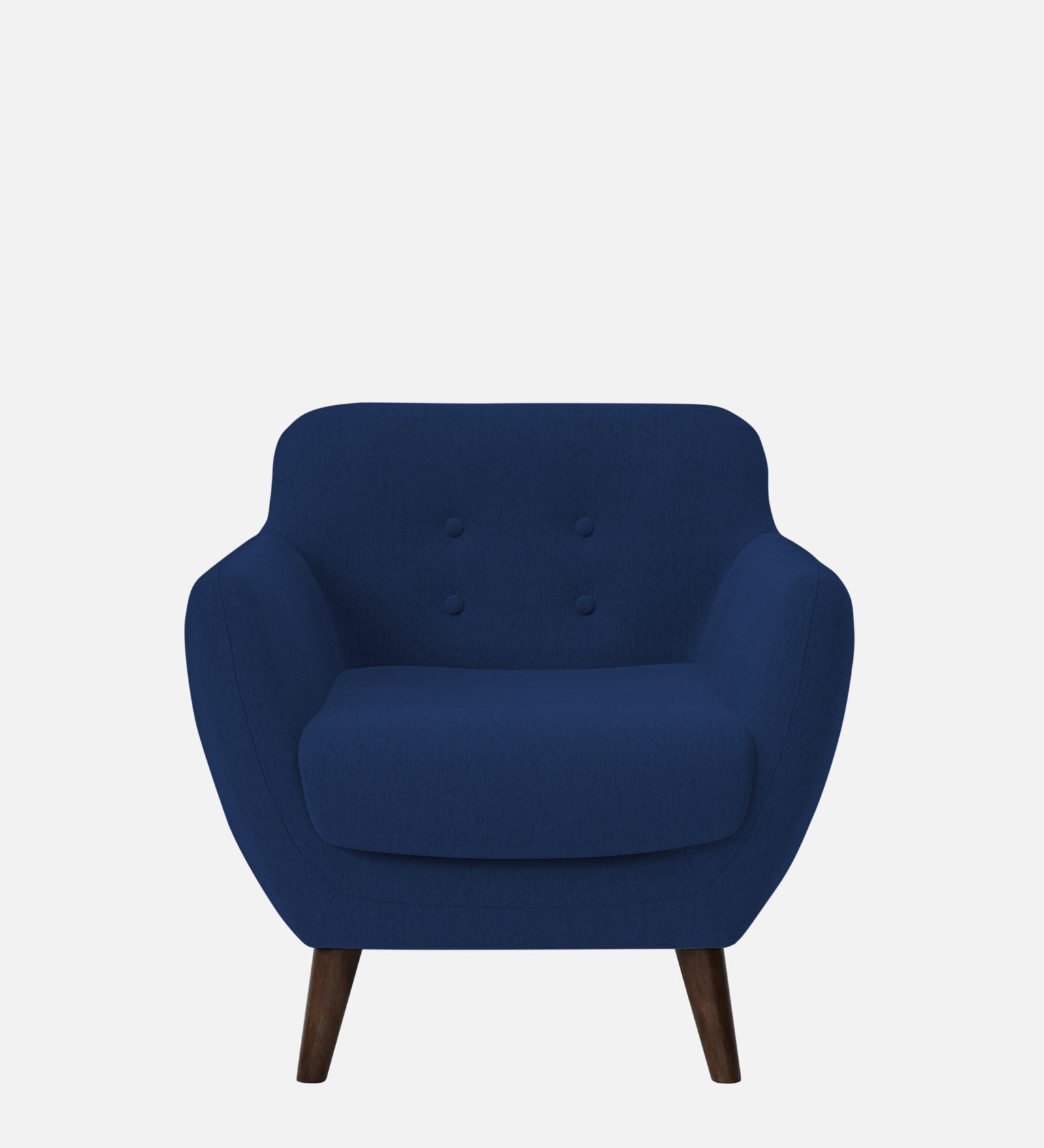 Goofy Fabric 1 Seater Sofa In Royal Blue Colour - Febonic Living