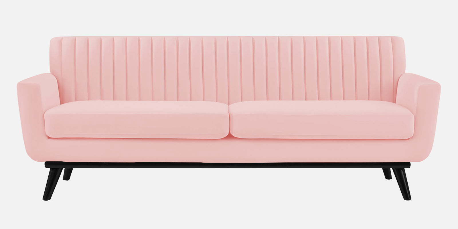 Tucker Velvet 3 Seater Sofa In Millennial Pink Colour - Febonic Living