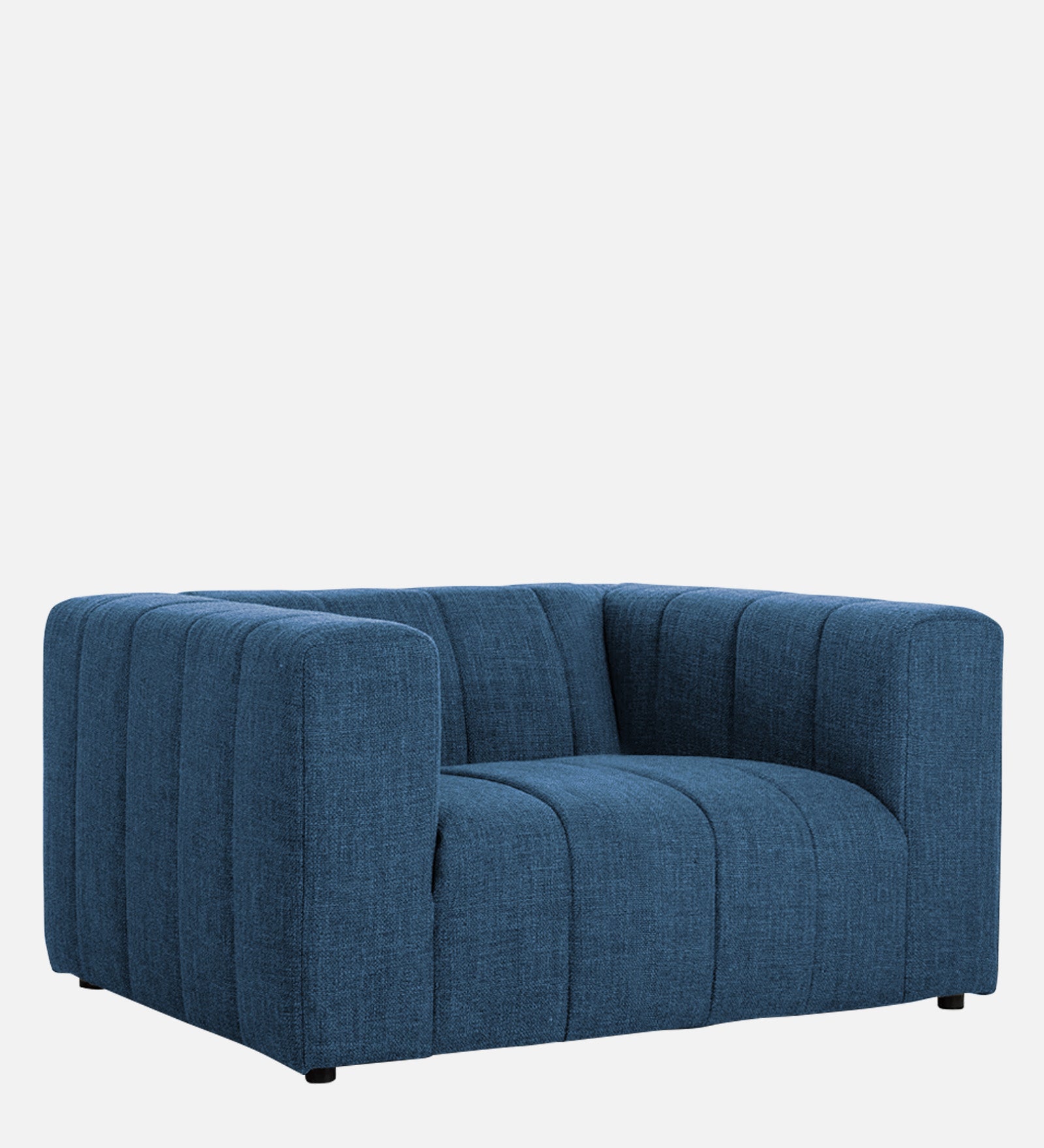 Lara Fabric 1 Seater Sofa In Light Blue Colour - Febonic Living