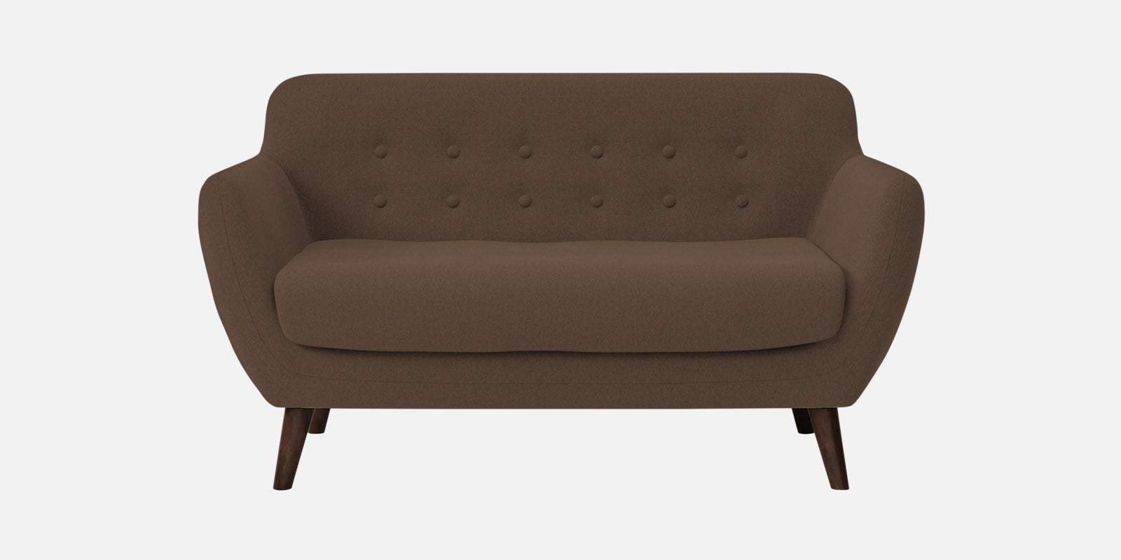 Goofy Fabric 2 Seater Sofa In Rosy Brown Colour - Febonic Living