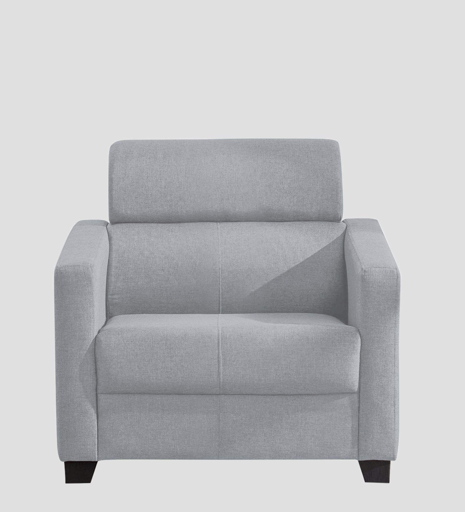 Devo Fabric 1 Seater Sofa In Coin Grey Colour - Febonic Living