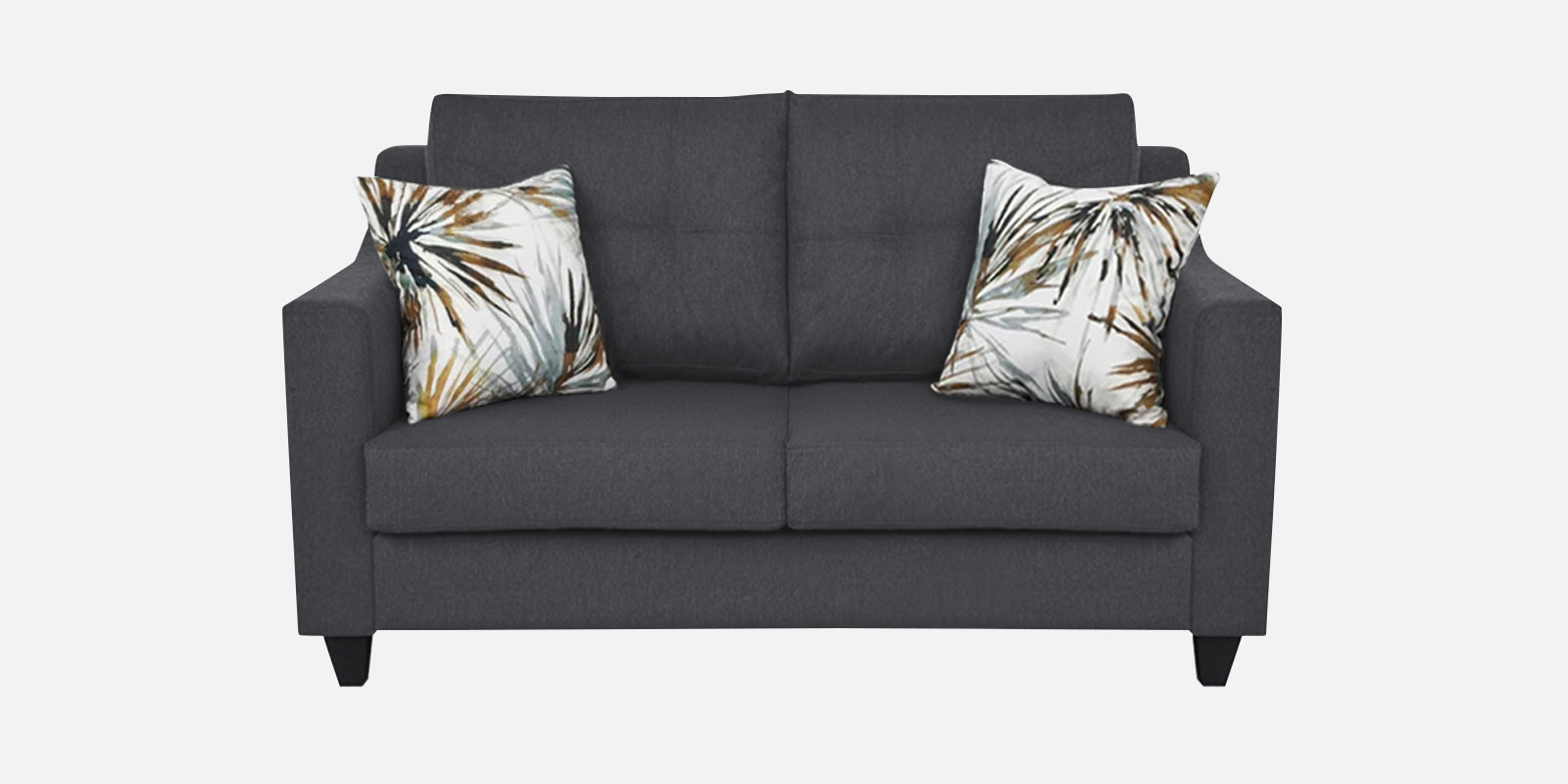Welly Fabric 2 Seater Sofa In Maba Grey Colour - Febonic Living