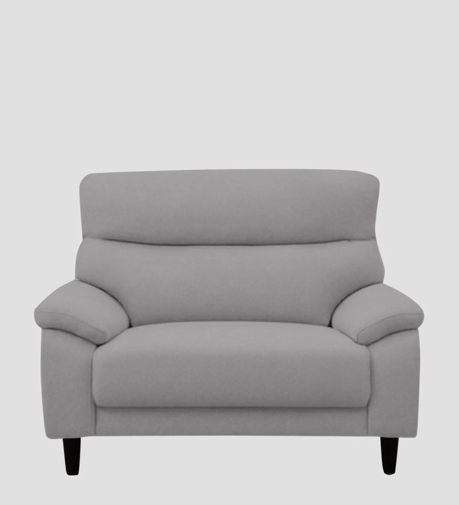 Zibby Fabric 1 Seater Sofa In Dim Grey Colour Febonic Living