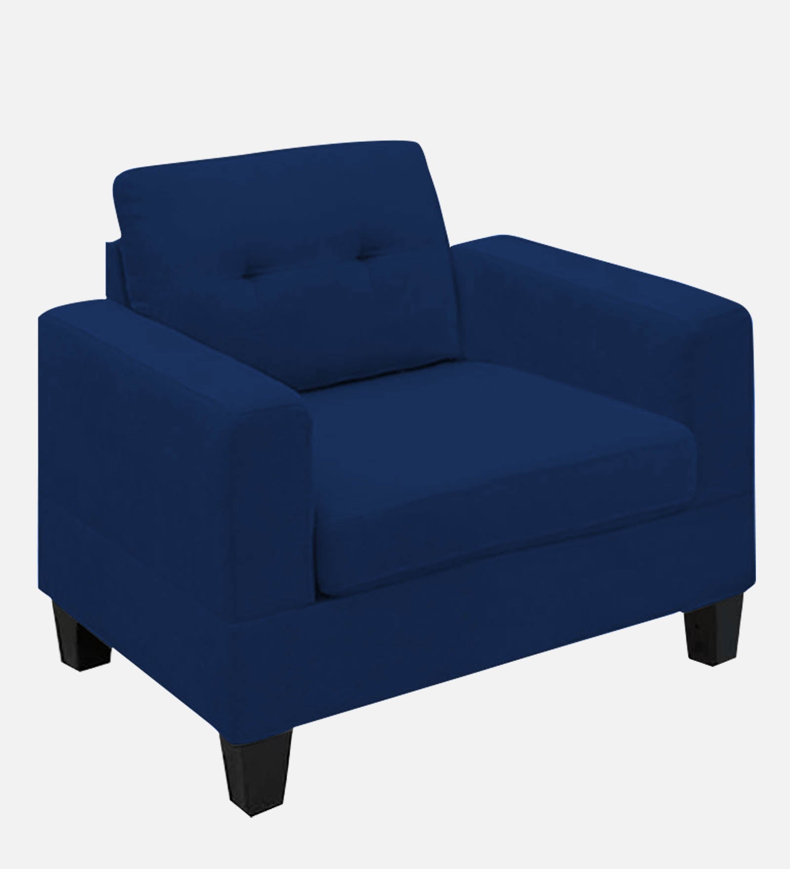 Thomas Fabric 1 Seater Sofa in Royal Blue Colour