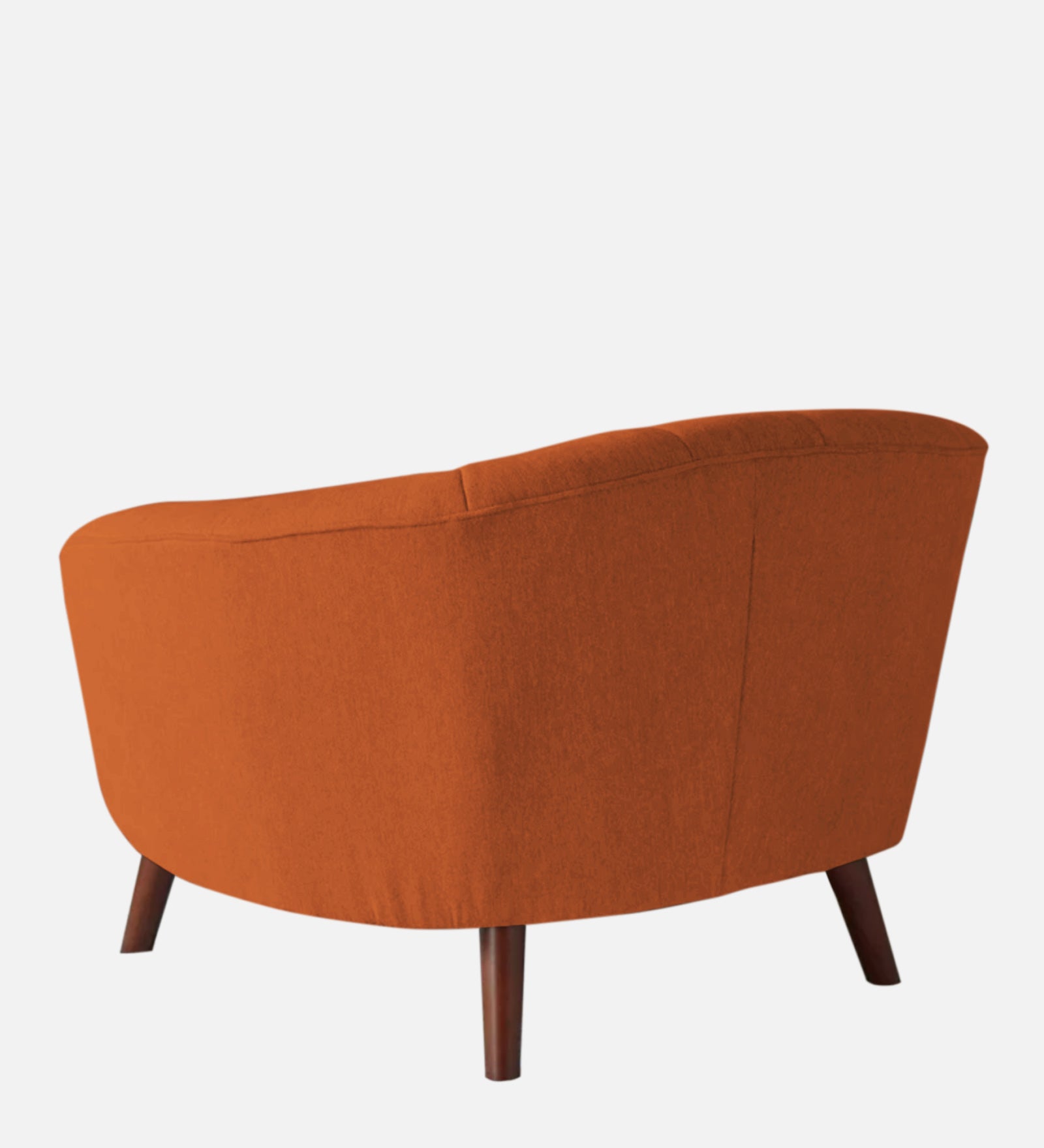 Benjamin Fabric 1 Seater Sofa In Vivid Orange Colour - Febonic Living