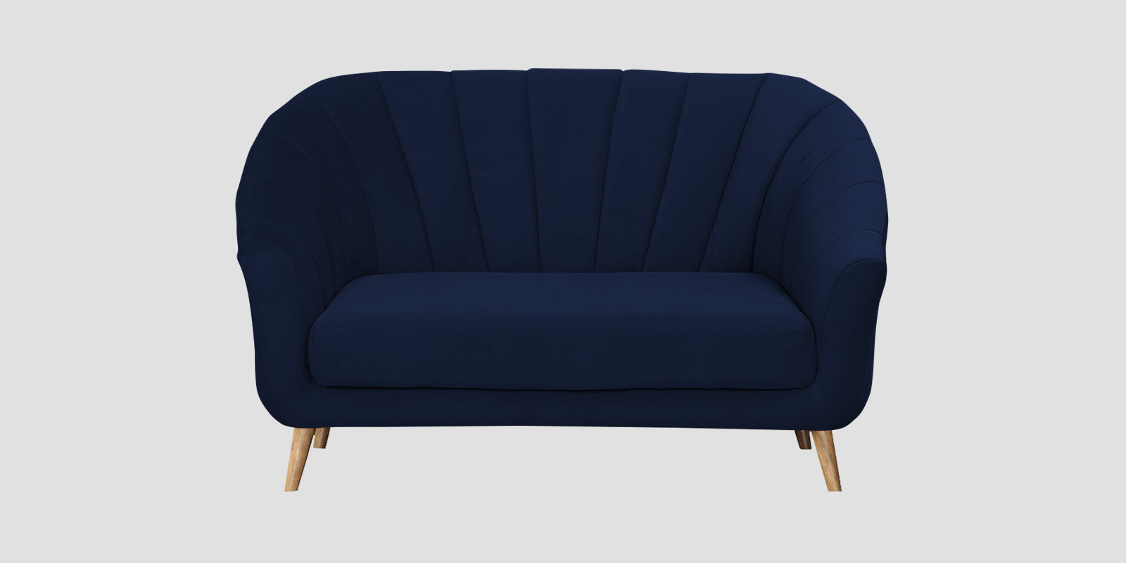 Kaylee Velvet 2 Seater Sofa In Indigo Blue Colour - Febonic Living