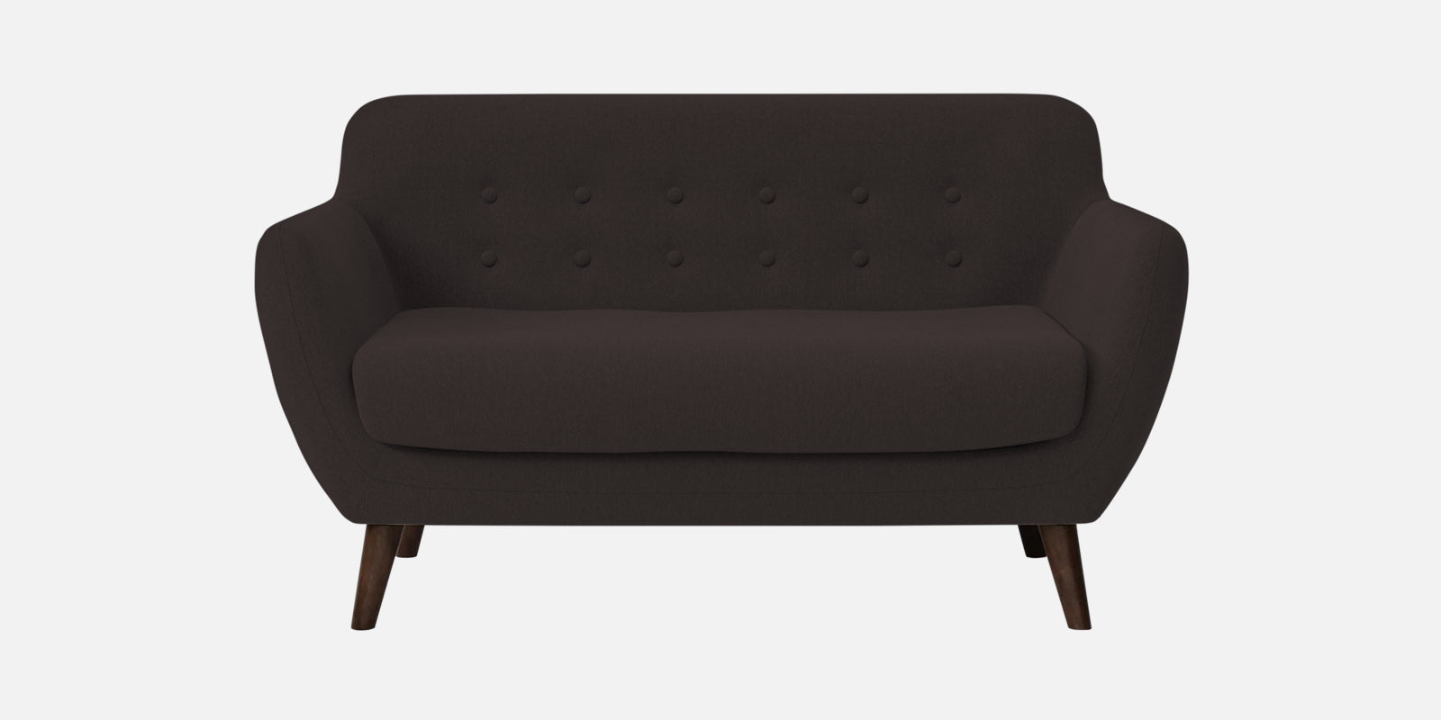 Goofy Fabric 2 Seater Sofa In Pebble Brown Colour - Febonic Living